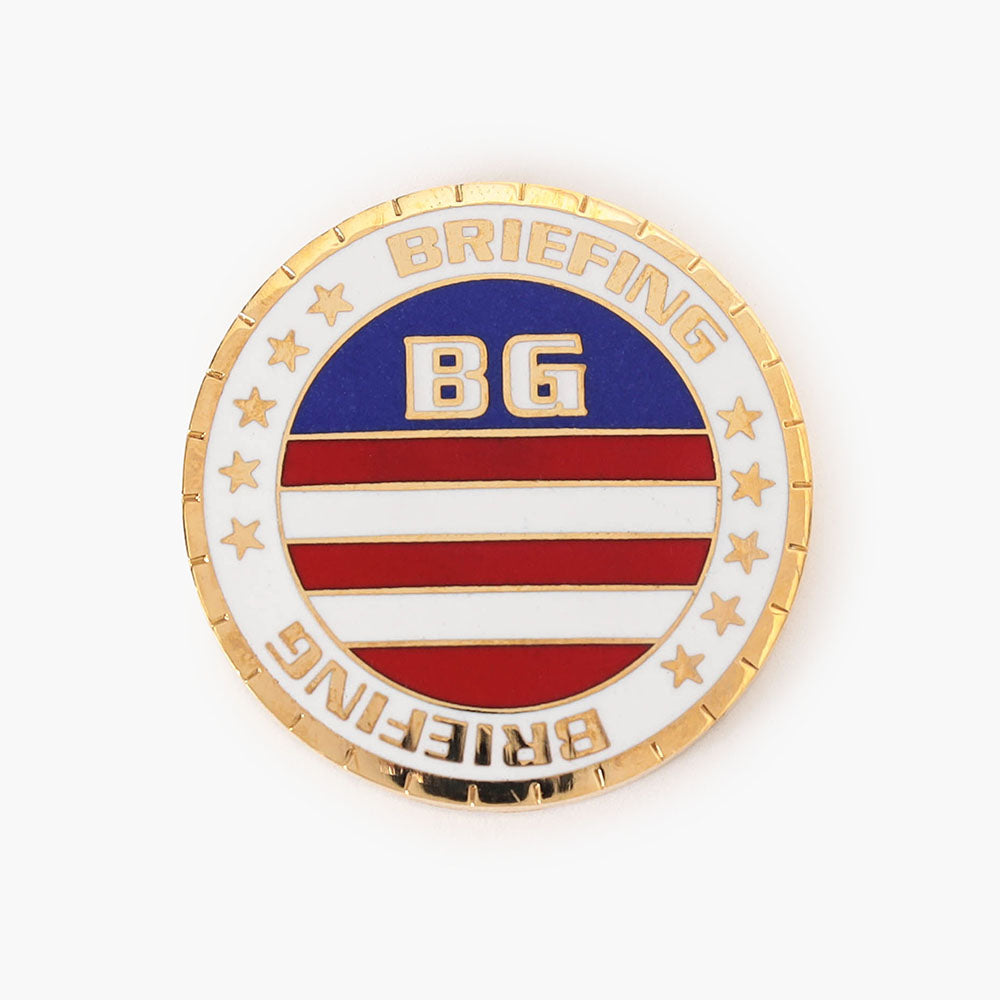 BRIEFING ENAMEL BG FLAG MEDAL MARKER, Goods, Golf