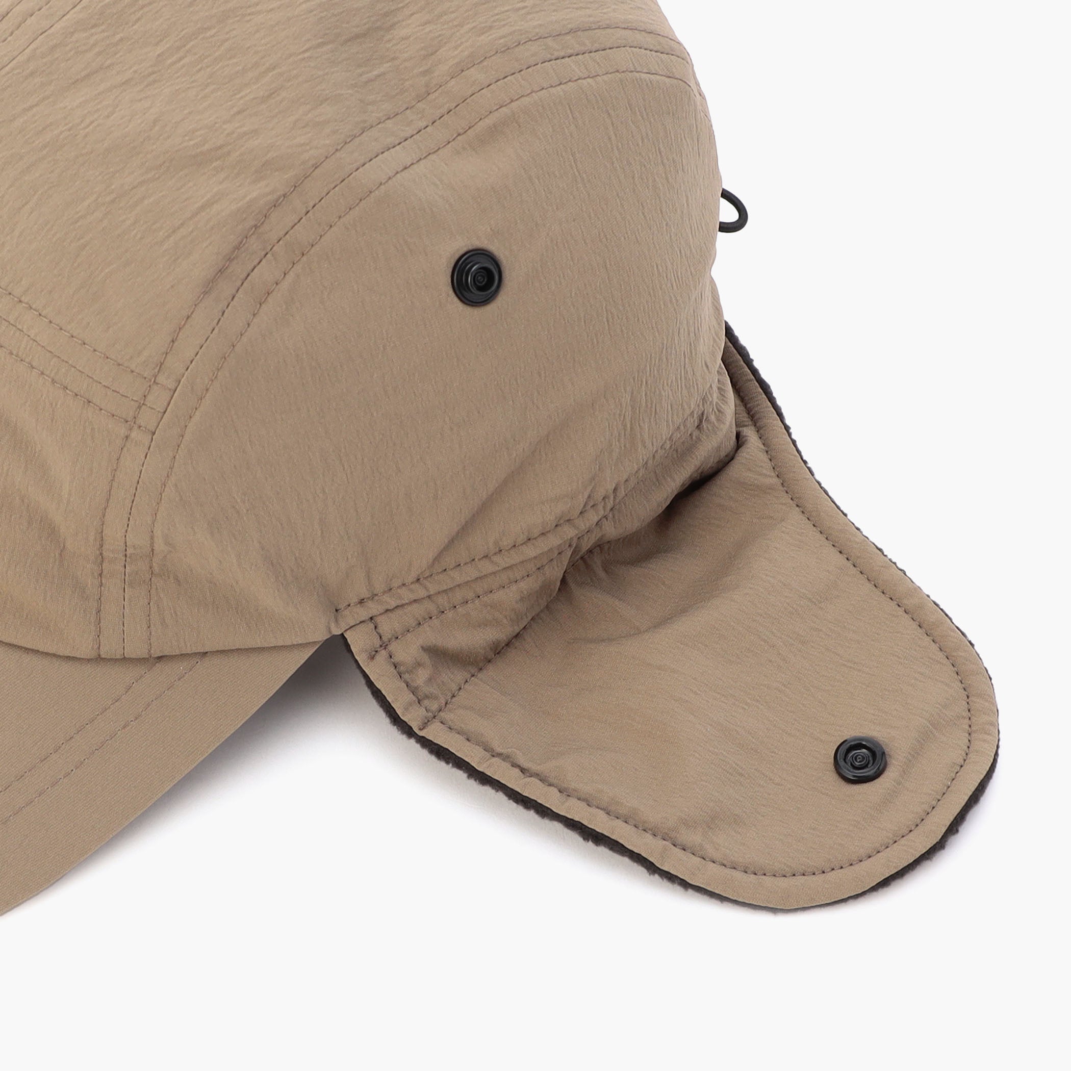 CE MS NYLON BACK FLEECE FLAP CAP