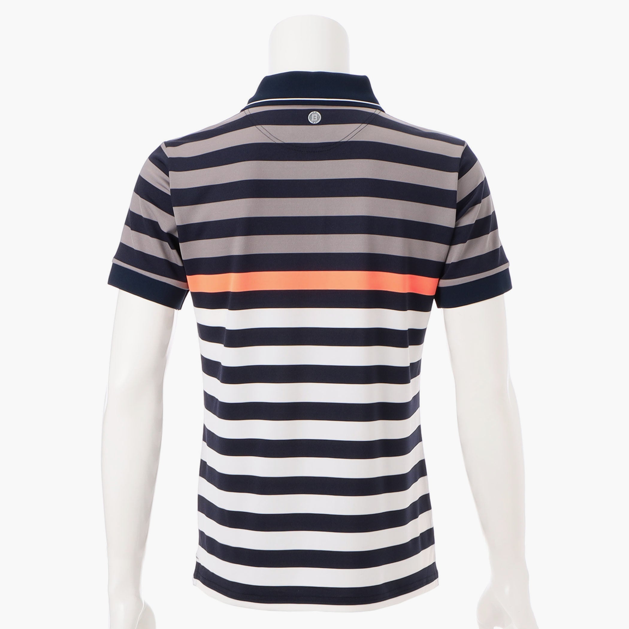 Men's Marine Stripe Polo Quick-Dry Stretch Golf - BRIEFING
