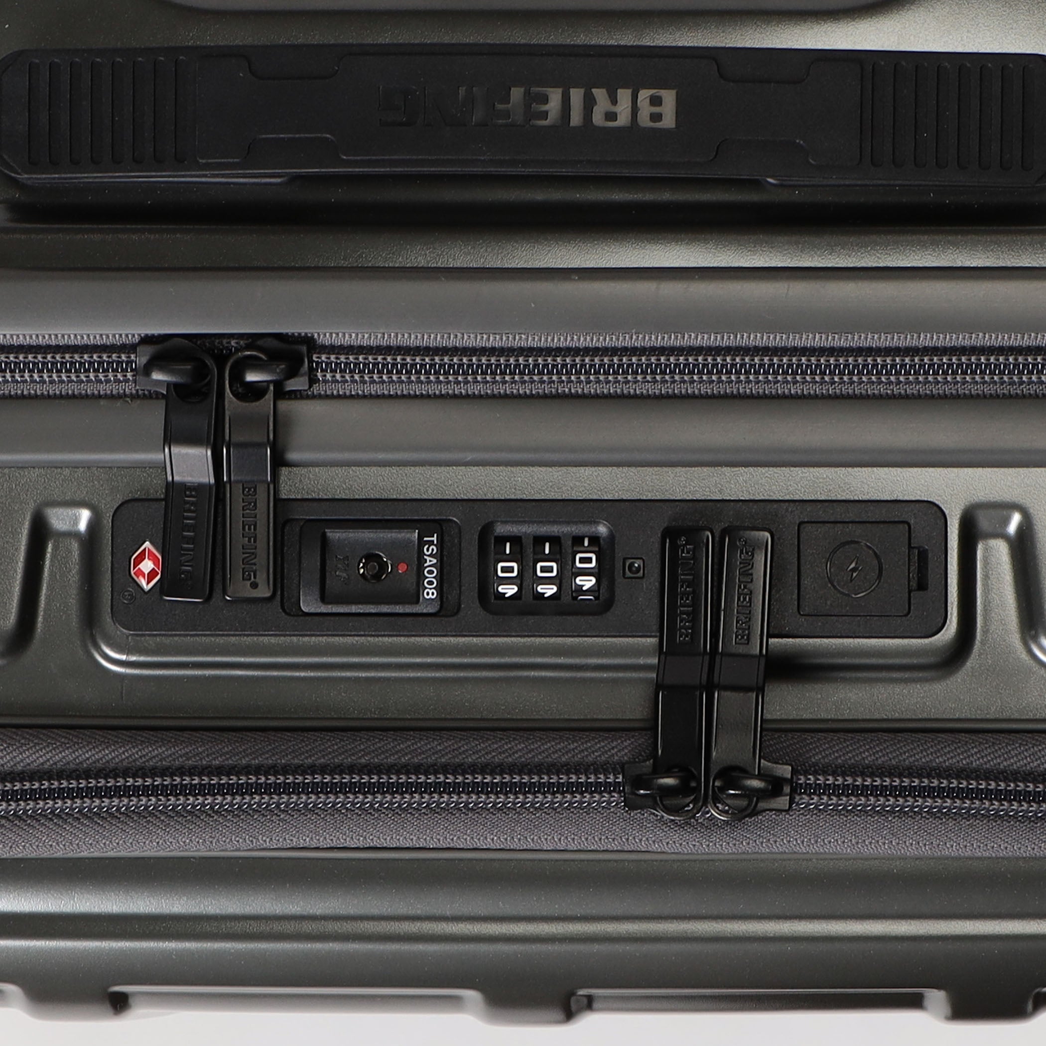 H 34F SD Polycarbonate Carry On Suitcase - BRIEFING Official