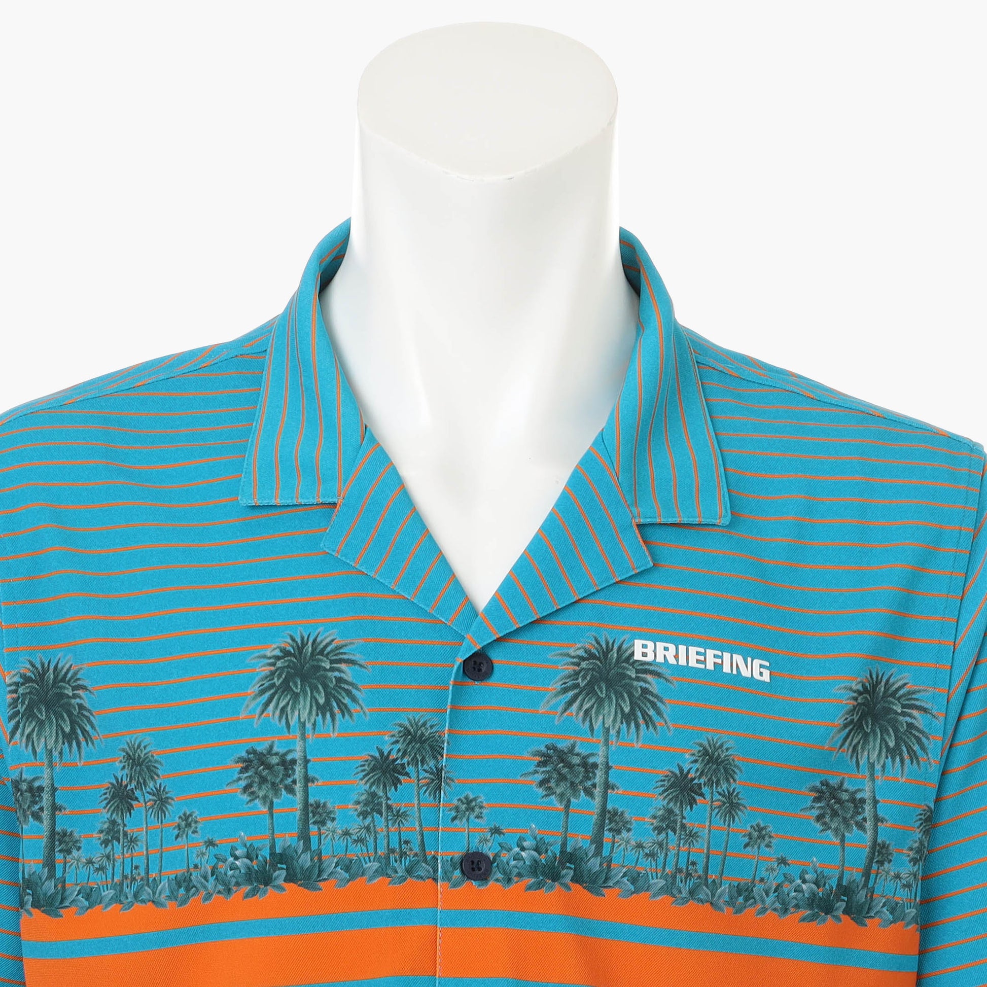 BRIEFING PAIKAJI MEN’S WEST COAST OPEN COLLAR SHIRT, Apparels, Golf