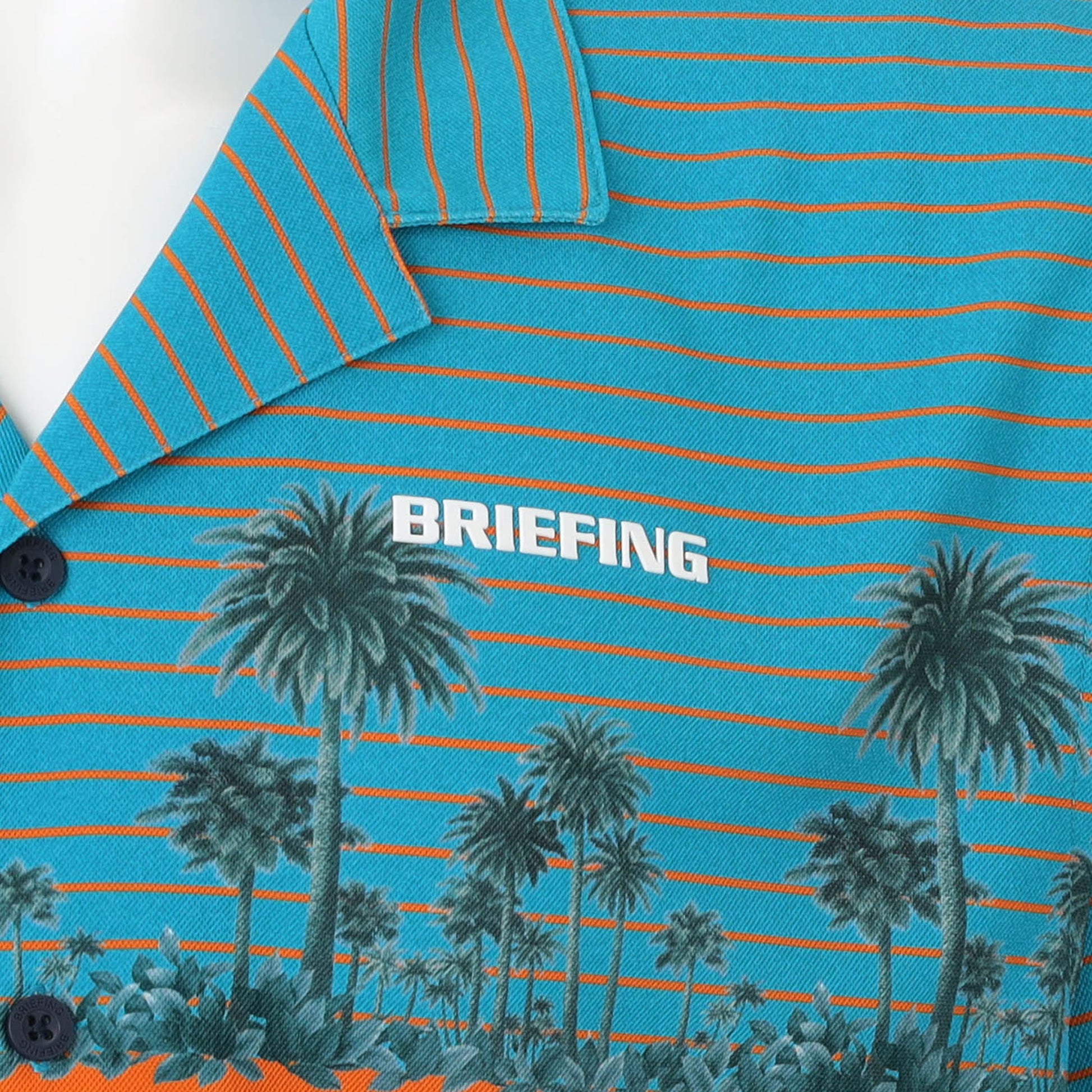 BRIEFING PAIKAJI MEN’S WEST COAST OPEN COLLAR SHIRT, Apparels, Golf