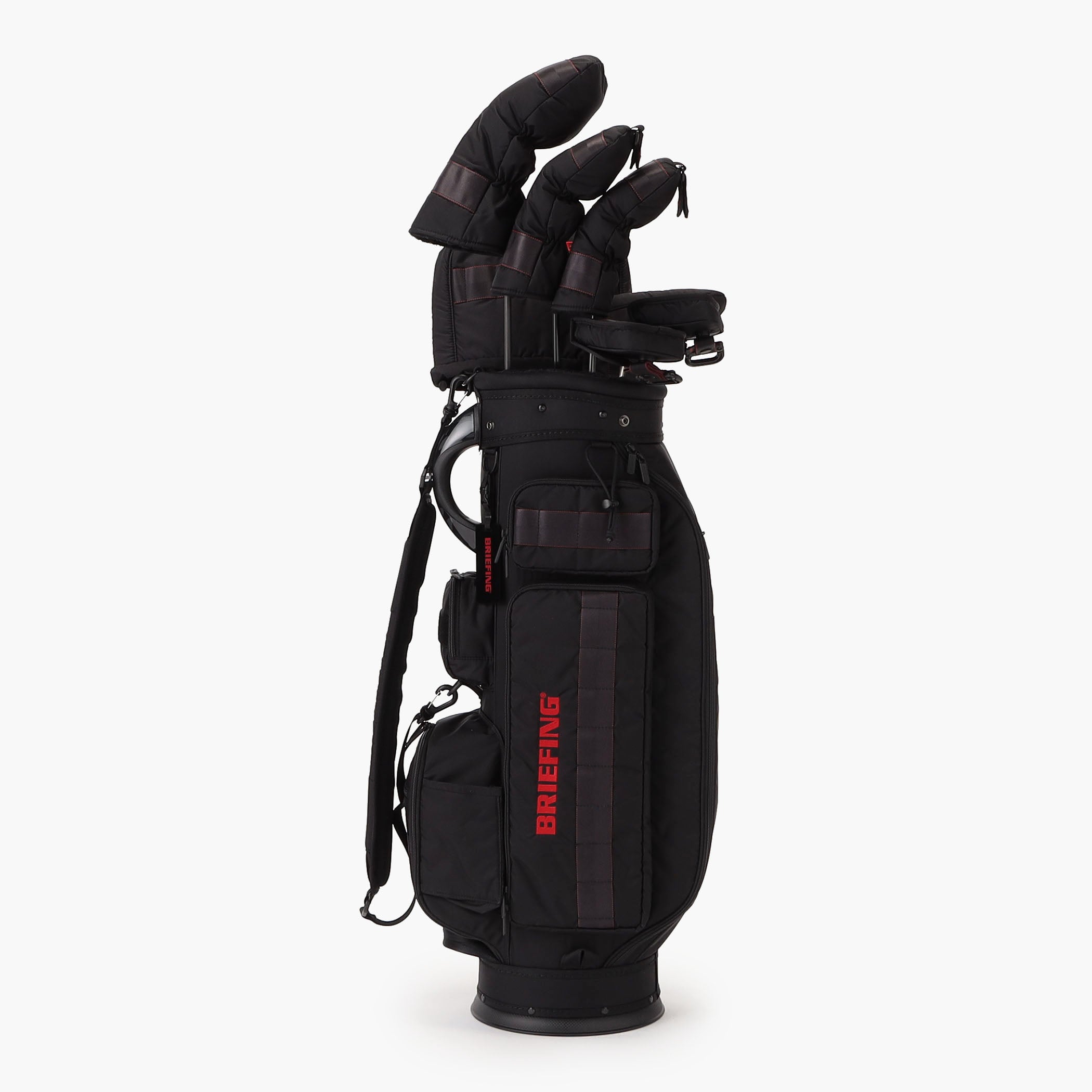 超美品 BRIEFING キャディバッグ CR-6 #03 ブラック CR-6 #03 Cordura Golf Cart Caddie Bag - BRIEFING Official