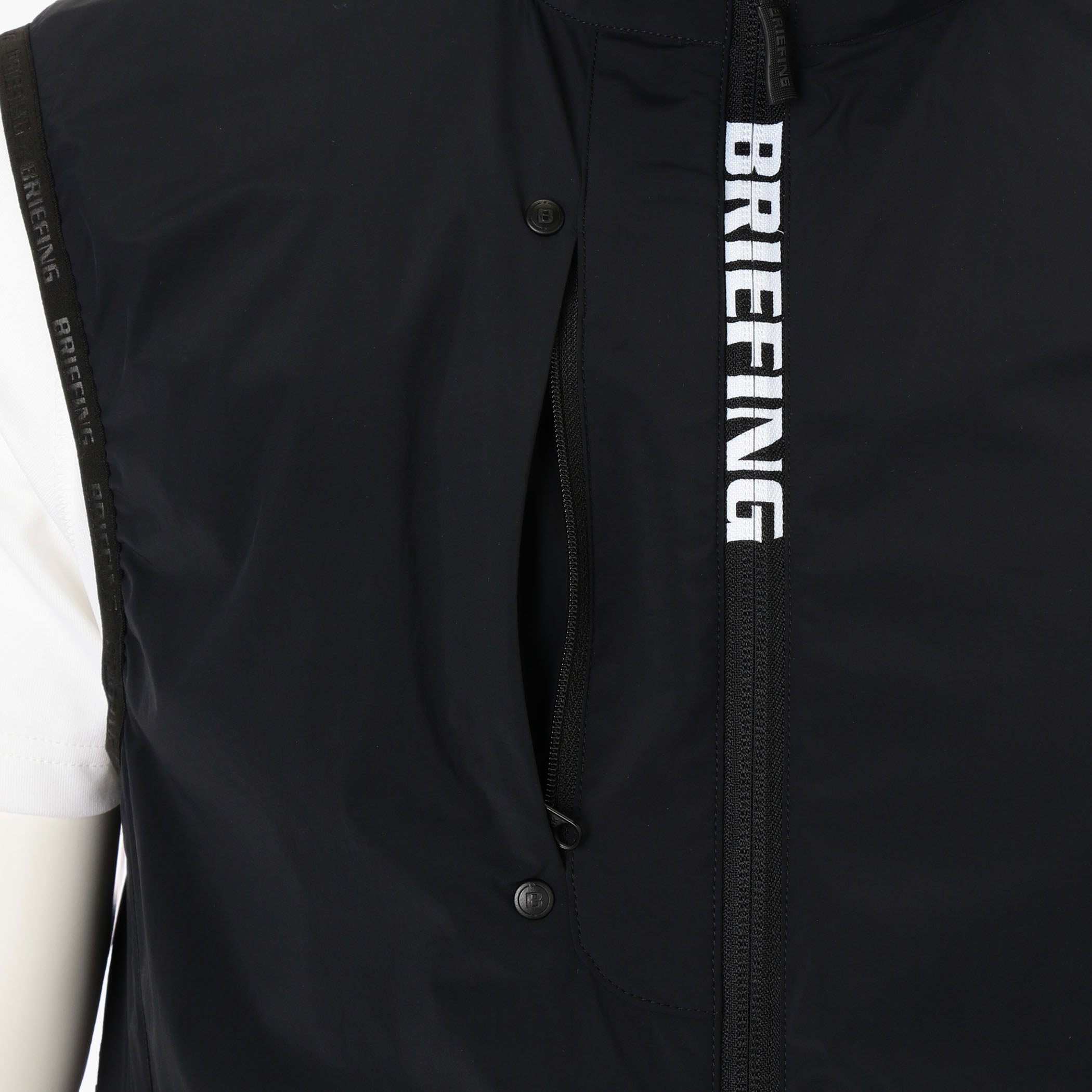 MEN'S POCKETABLE WIND VEST – BRIEFING Official Online Store