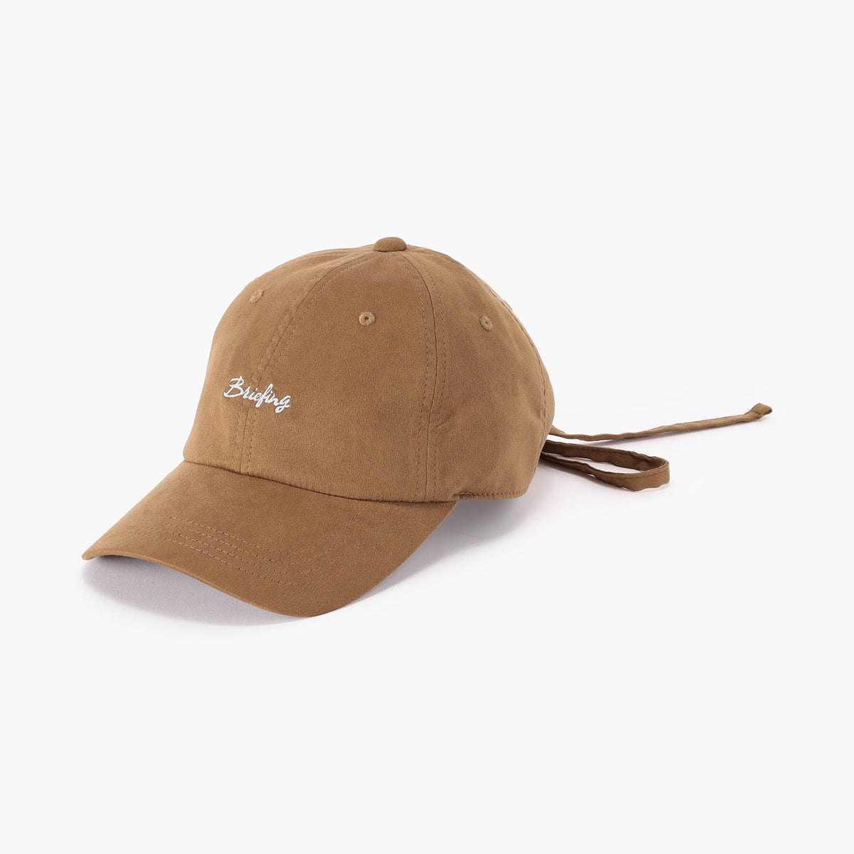 BRIEFING WOMEN’S SUEDE SMALL LOGO RIBBON CAP, Accessories, Golf