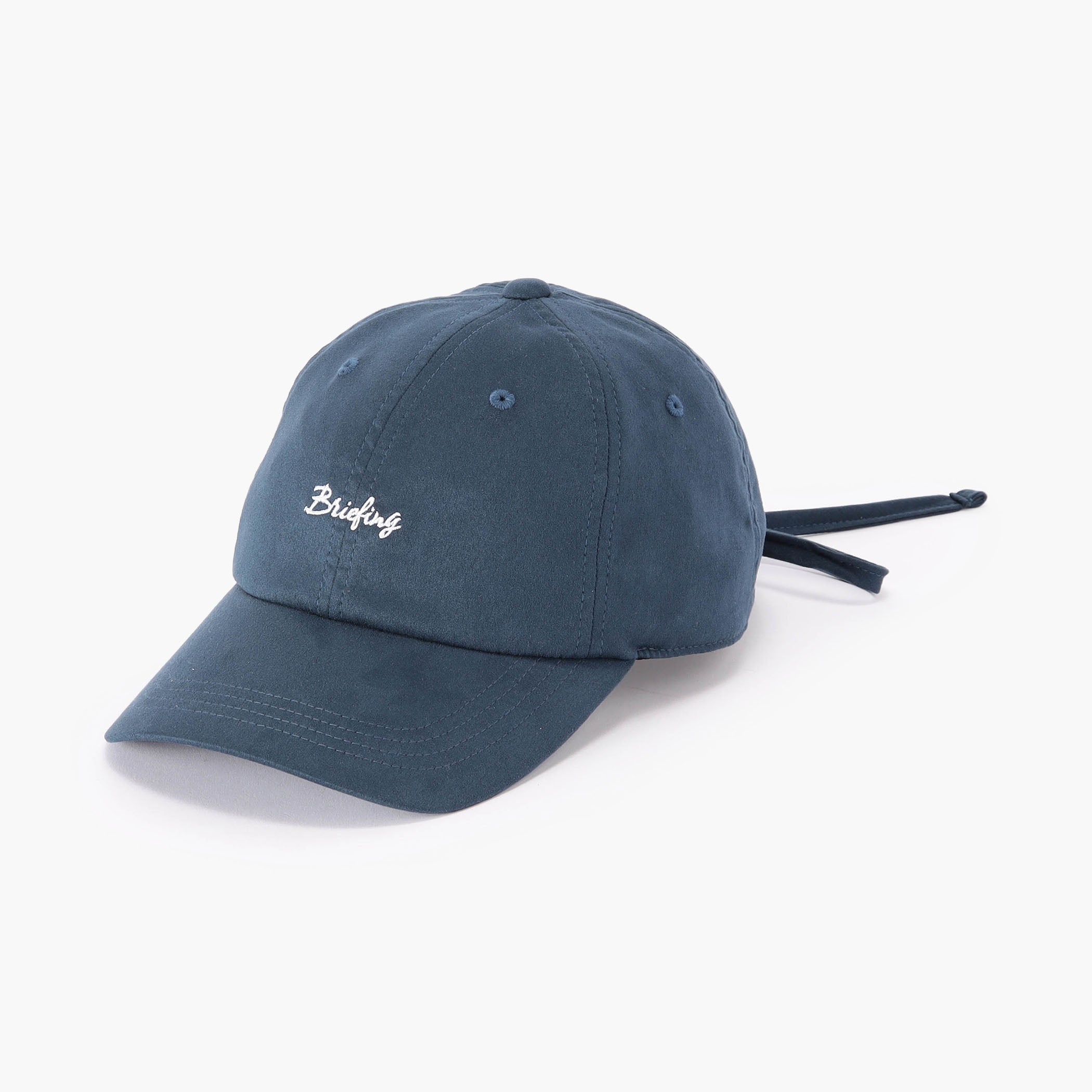 WOMEN’S SUEDE SMALL LOGO RIBBON CAP