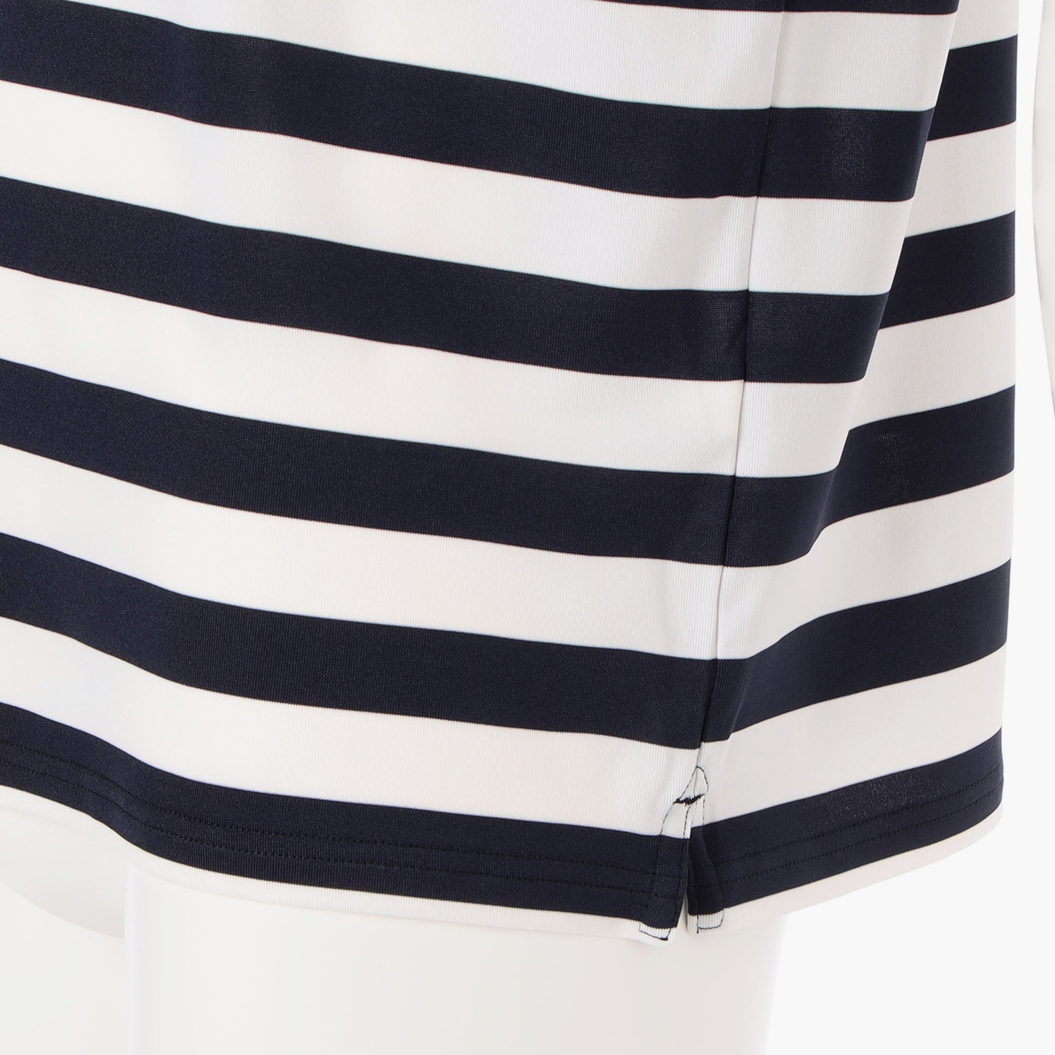 MEN'S MARINE STRIPE HIGHNECK Quick Dry Golf Top - BRIEFING