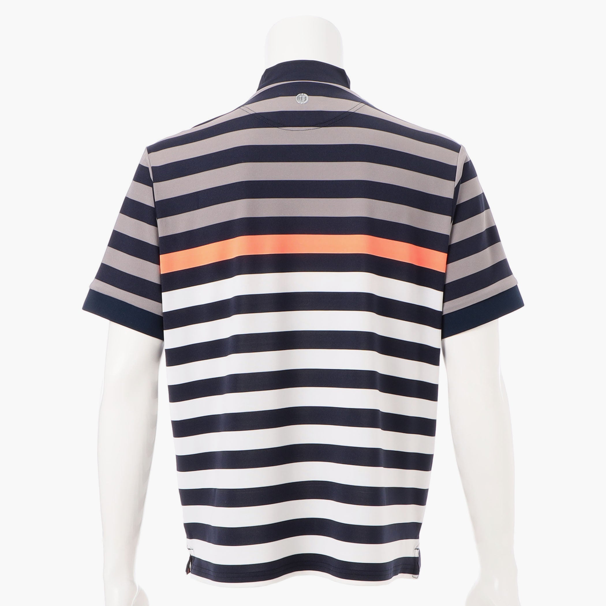 MEN'S MARINE STRIPE HIGHNECK Quick Dry Golf Top - BRIEFING