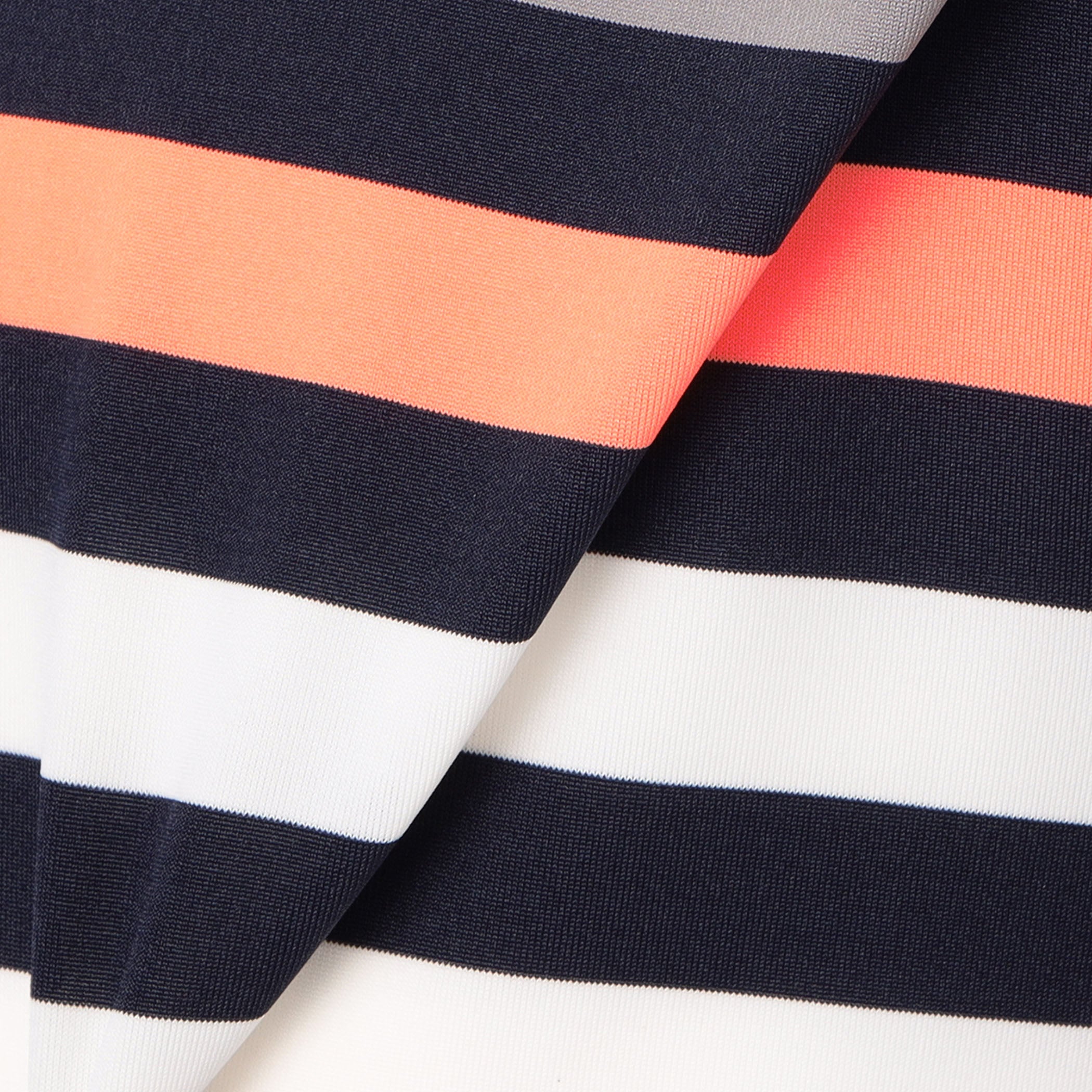 MEN'S MARINE STRIPE HIGHNECK Quick Dry Golf Top - BRIEFING
