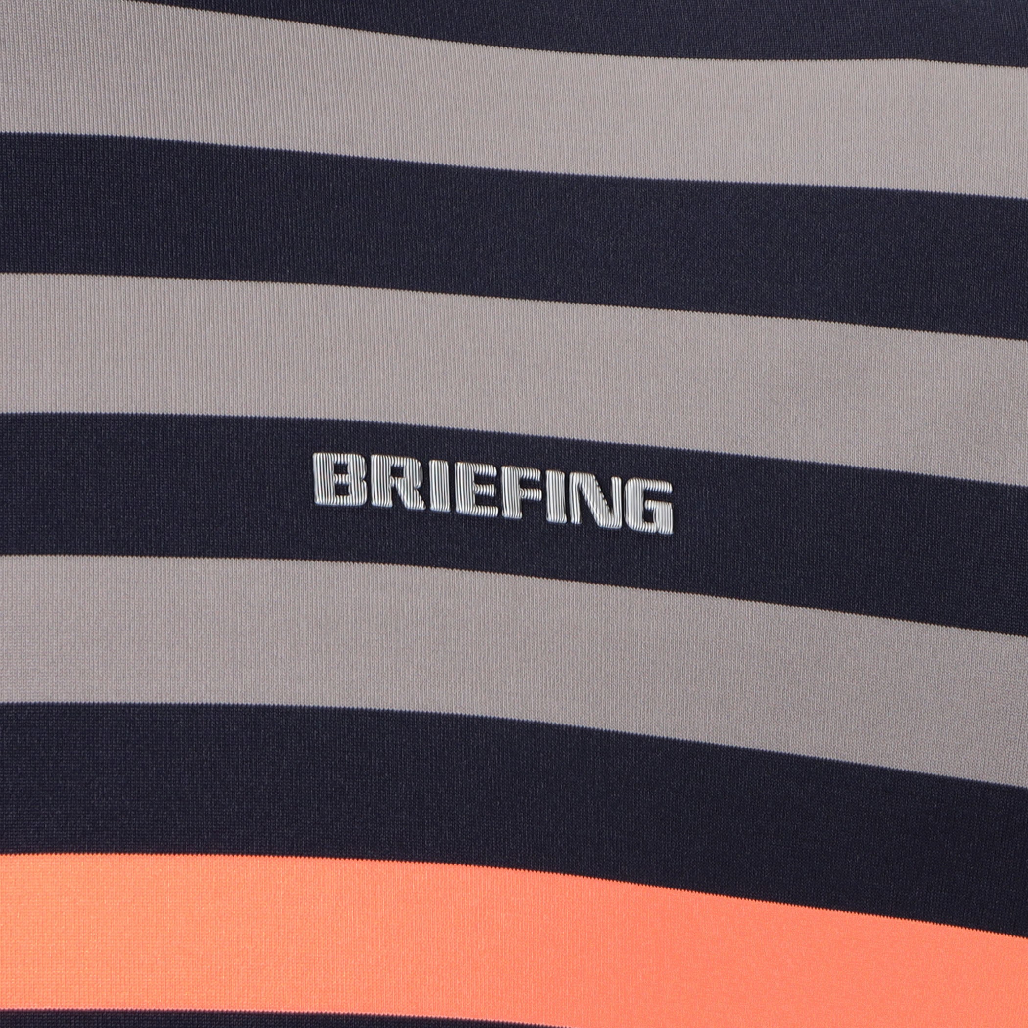 MEN'S MARINE STRIPE HIGHNECK Quick Dry Golf Top - BRIEFING