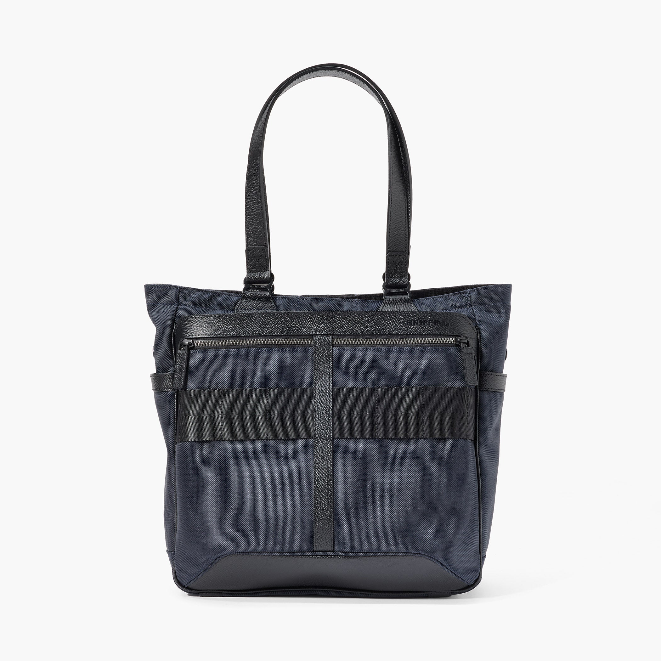 BRIEFING FUSION BS TOTE HD ネイビー FUSION BS TOTE HD Waterproof Leather and Nylon Business Tote