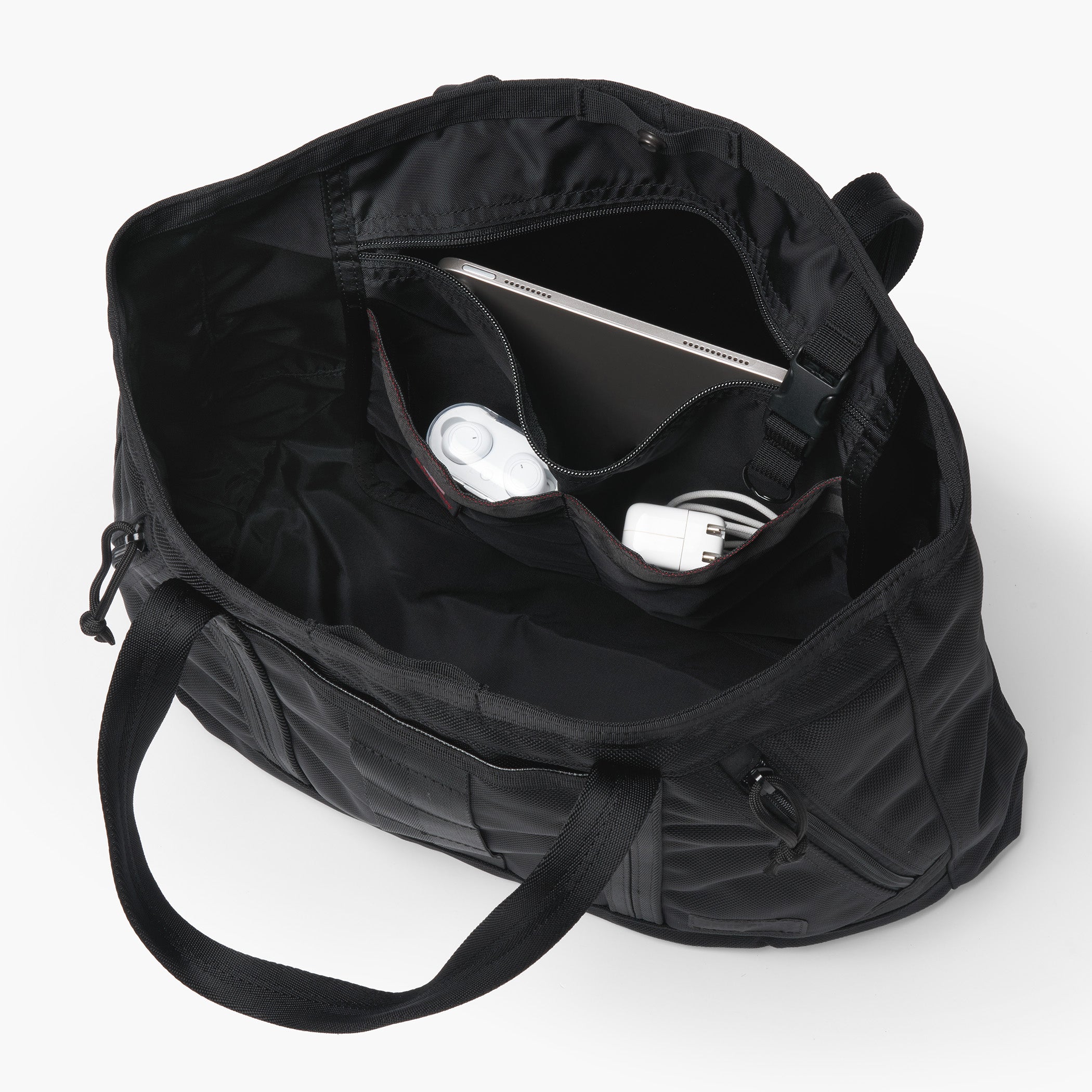 バッグ BRIEFING DELTA MASTER TOTE M BLACK DELTA MASTER TOTE M SQD Ballistic Nylon Horizontal Tote - BRIEFING