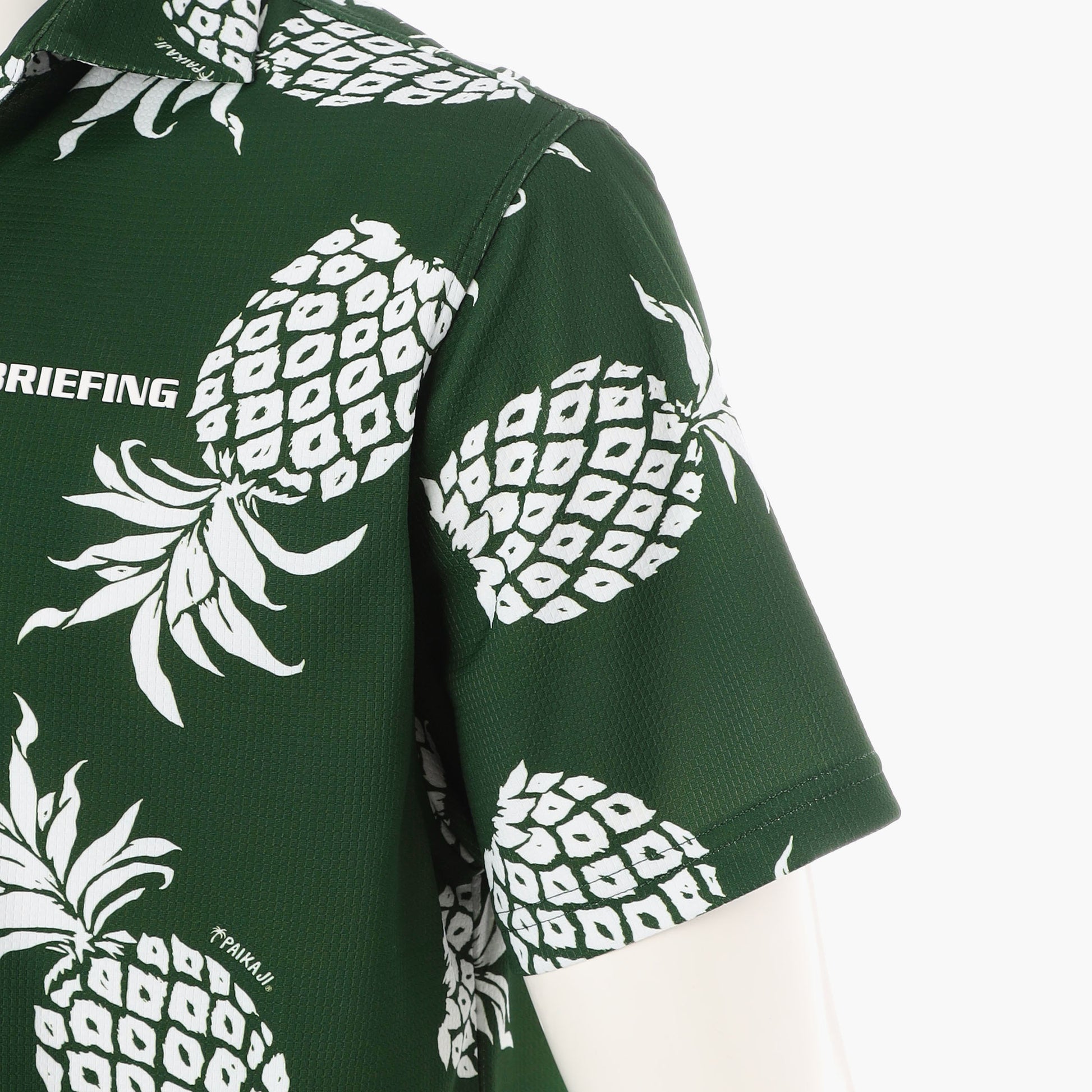 BRIEFING PAIKAJI MS HAPPY PINEAPPLE SKIPPER SHIRT, Apparels, Golf