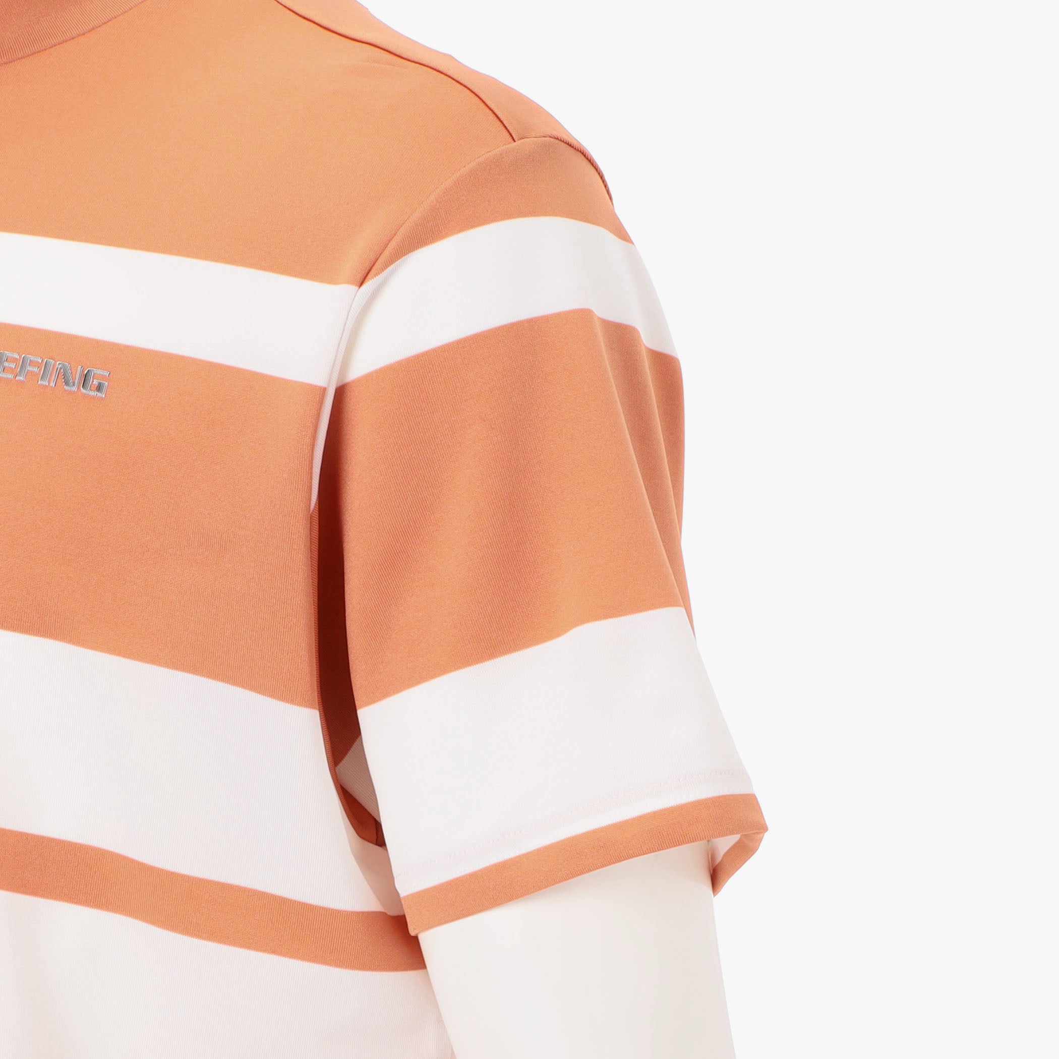 MEN'S PANEL STRIPE HIGHNECK Stretch Golf Top - BRIEFING Official