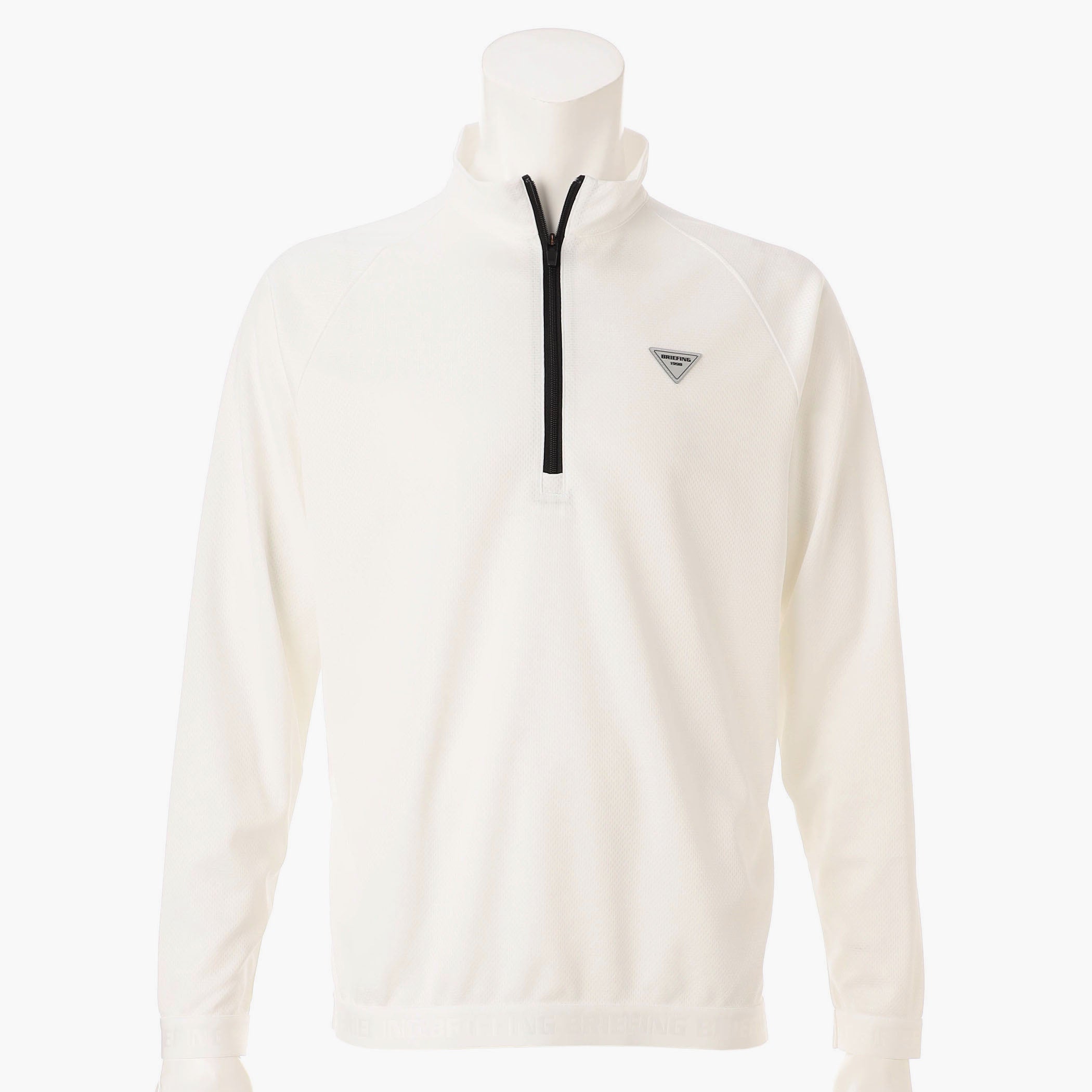 BRIEFING REF MEN'S HEM LOGO LS HALFZIP, Apparels, Golf