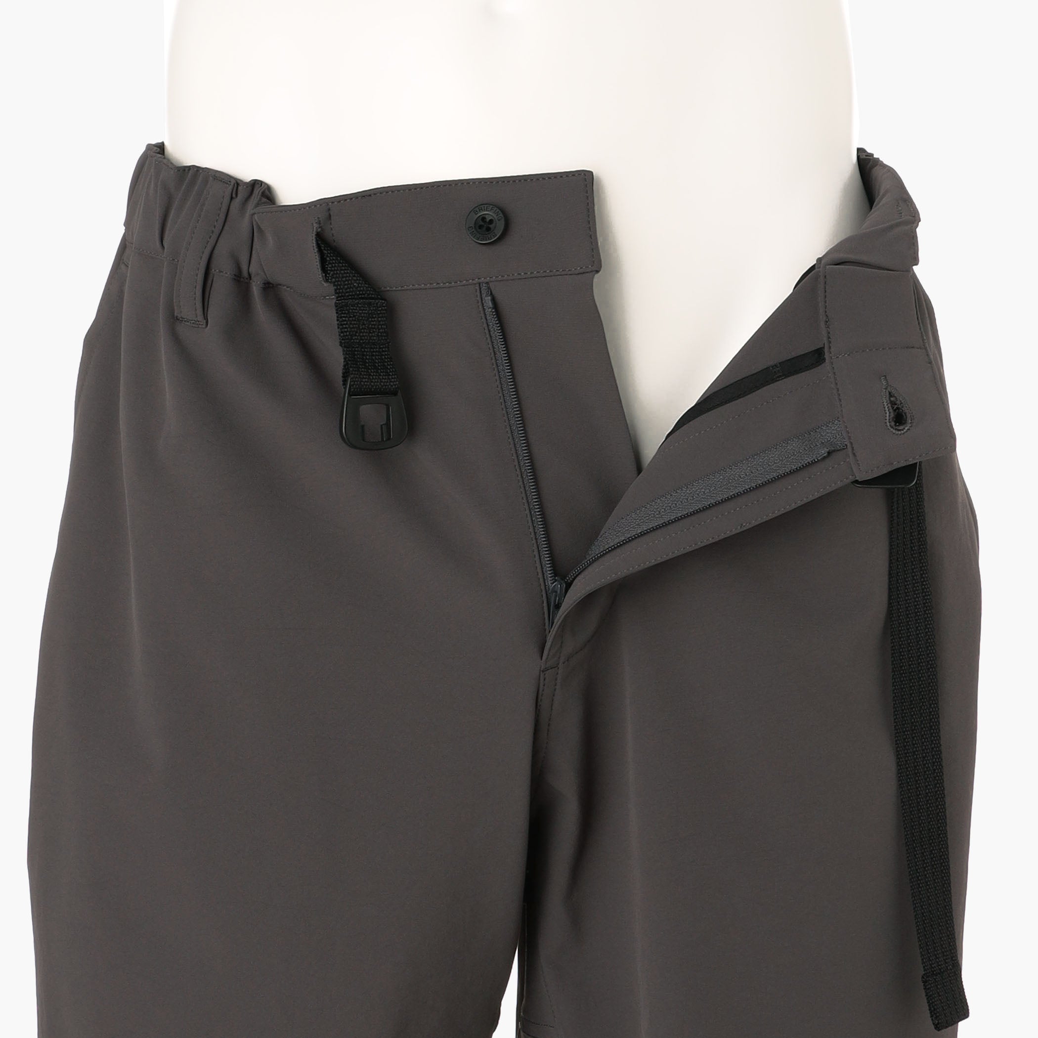REF MEN’S STRETCH BELTED WIDE SHORT PANTS