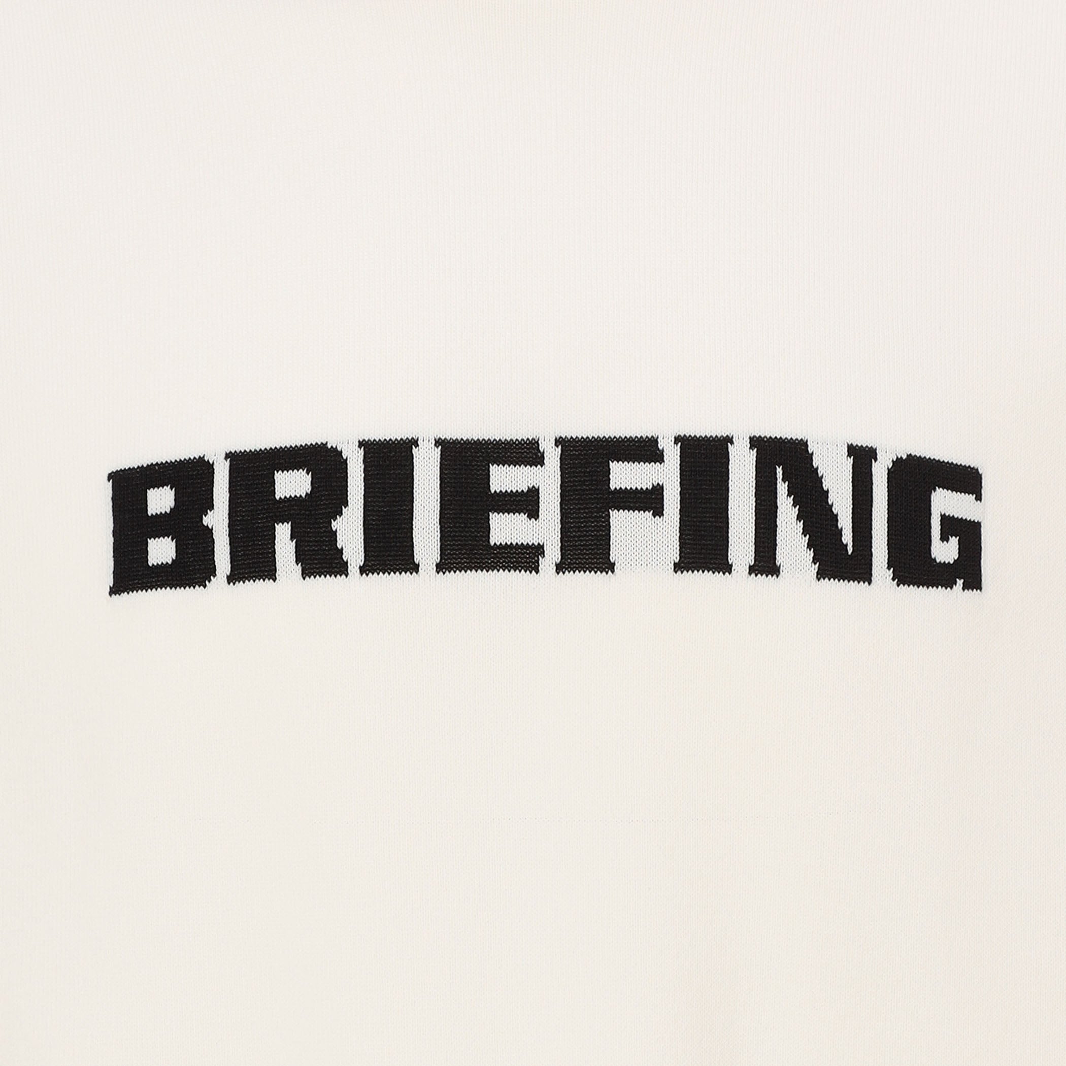 フロント・背面に配したBRIEFINGロゴはカラーごとにアクセントを効かせた配色。