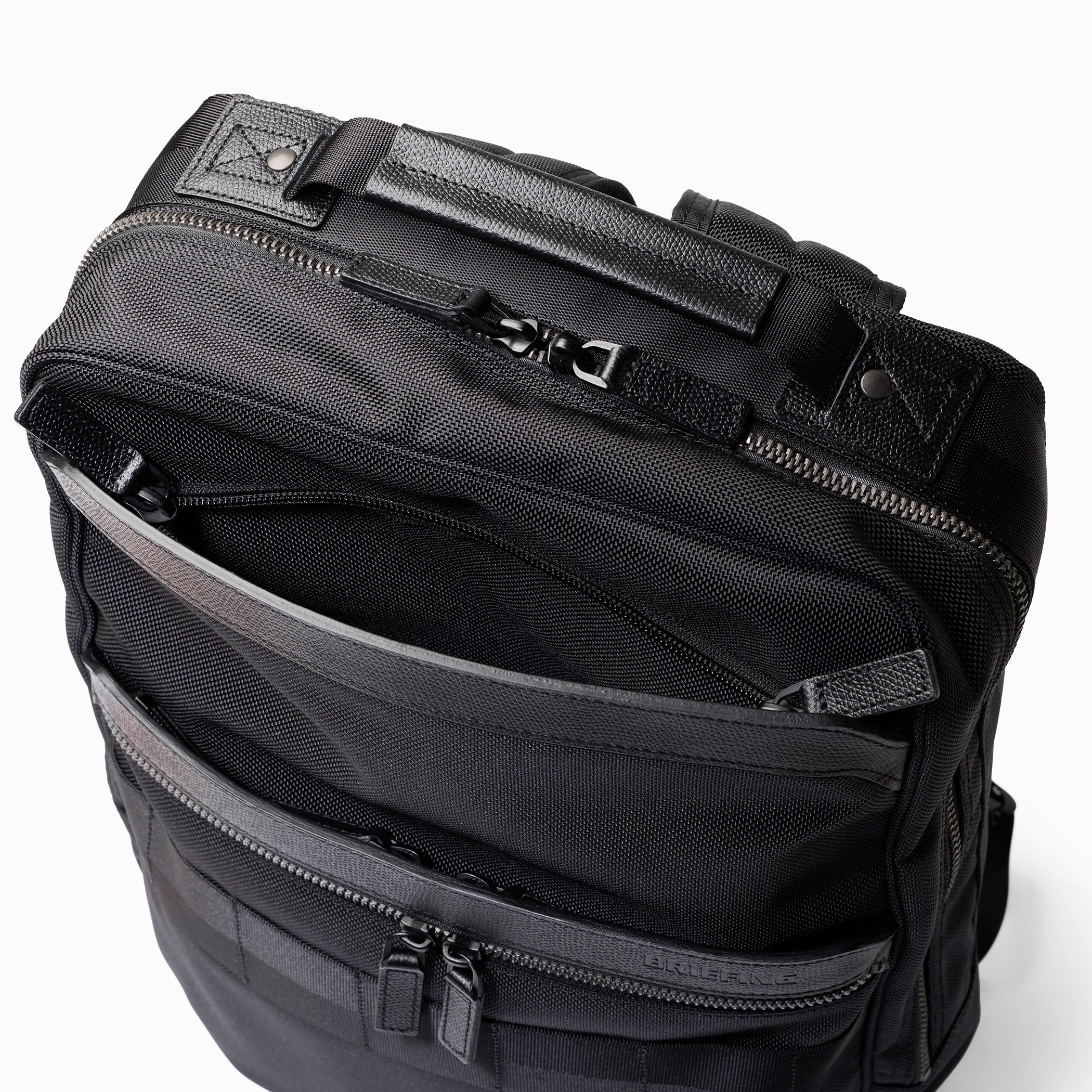 FUSION SQ PACK HD Waterproof Leather and Nylon Backpack - BRIEFING