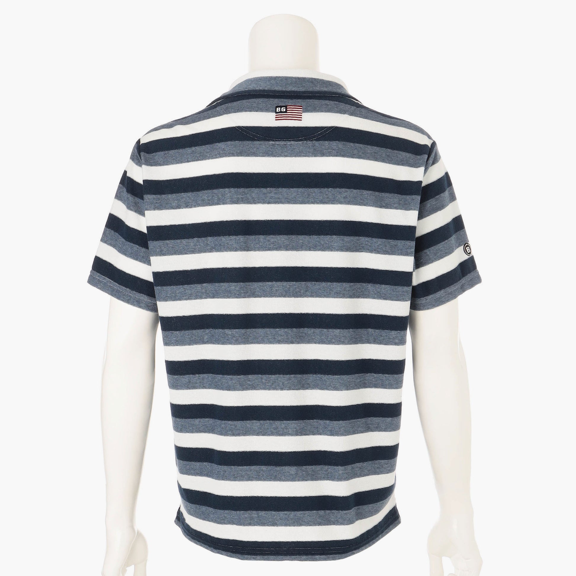 BRIEFING CR MS PILE STRIPE SKIPPER SHIRT RF, Apparels, Golf