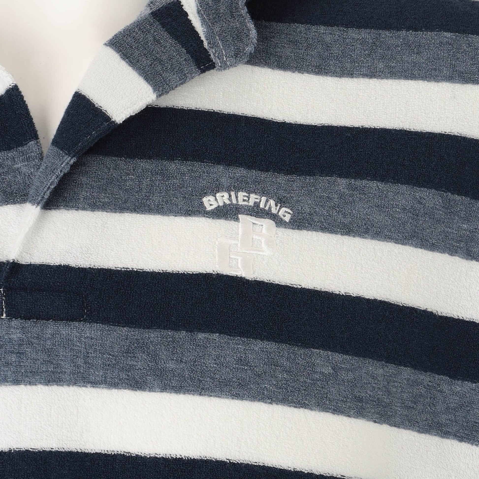BRIEFING CR MS PILE STRIPE SKIPPER SHIRT RF, Apparels, Golf