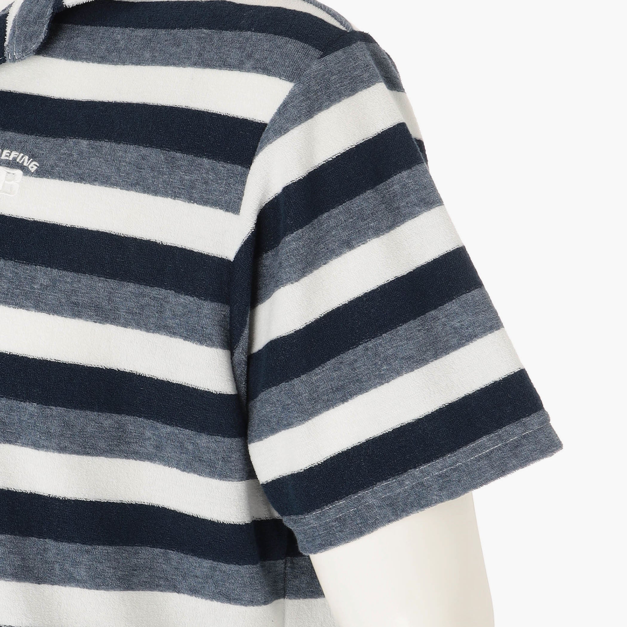 CR MS PILE STRIPE SKIPPER SHIRT RF
