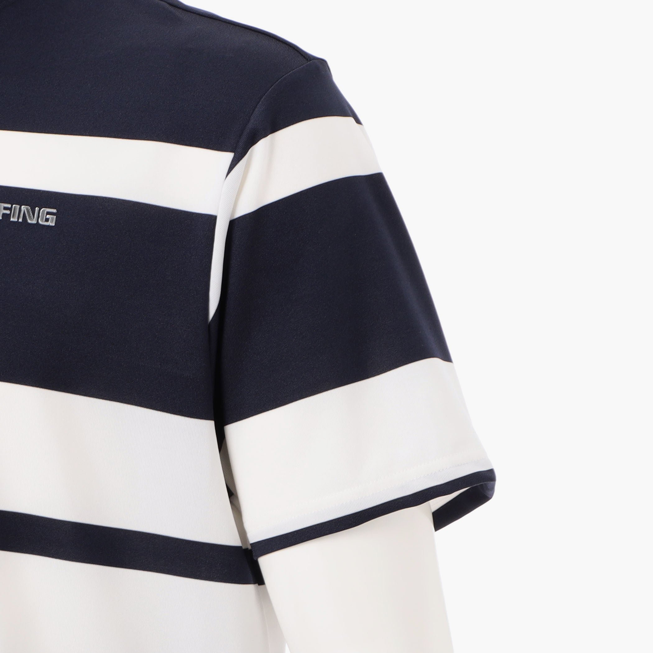 MEN'S PANEL STRIPE HIGHNECK Stretch Golf Top - BRIEFING Official