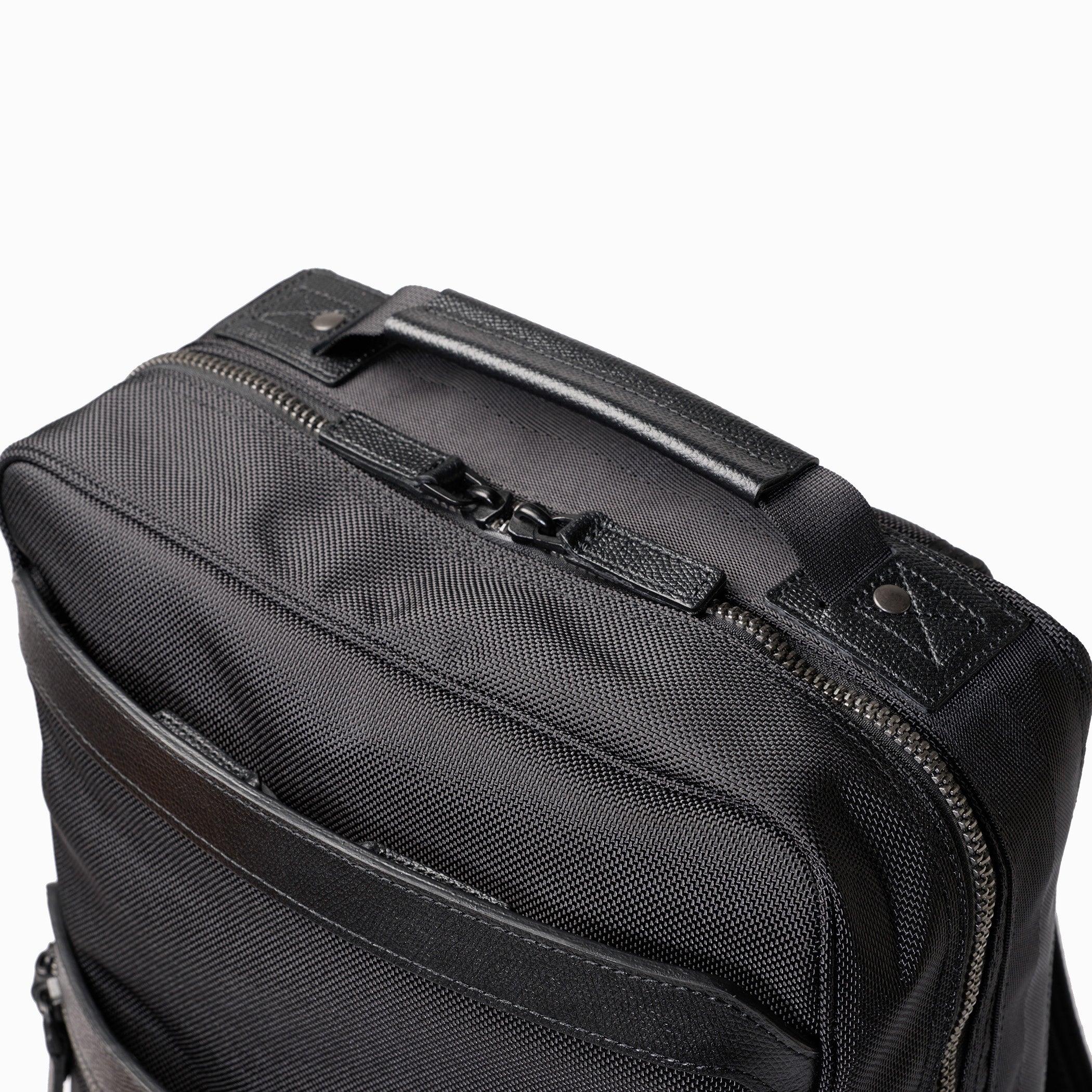 【BRIEFING】FUSION SQ PACK HD ブリーフィング FUSION SQ PACK HD Waterproof Leather and Nylon Backpack - BRIEFING