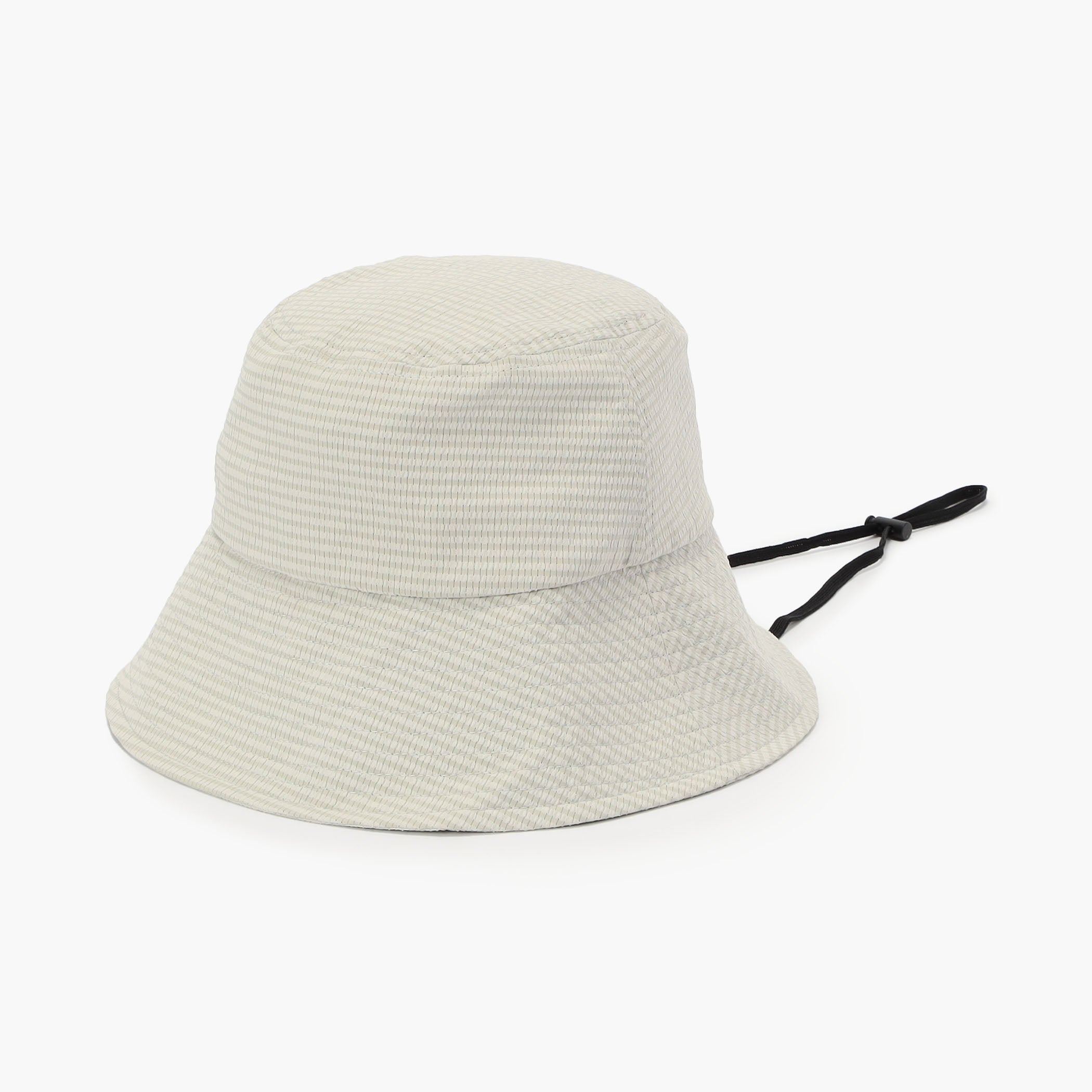 WOMEN'S SEERSUCKER CORD STRAP WIDE HAT