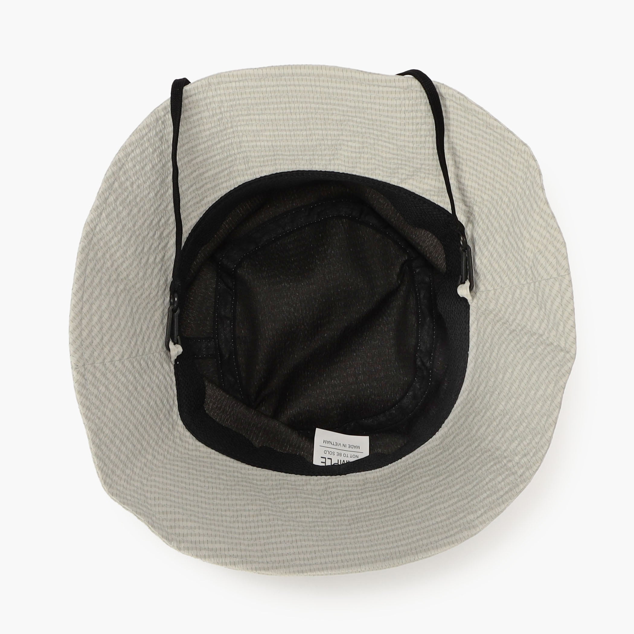 WOMEN'S SEERSUCKER CORD STRAP WIDE HAT