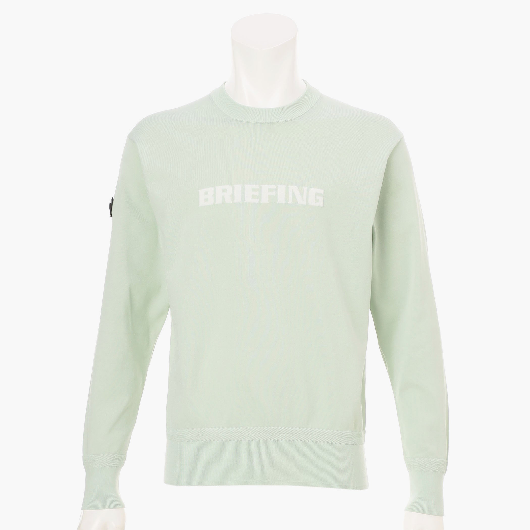【BRIEFING GOLF】 LW RELAXED KNIT CREWNECK MENS WR CREWNECK KNIT Water Repellent Golf Sweater - BRIEFING