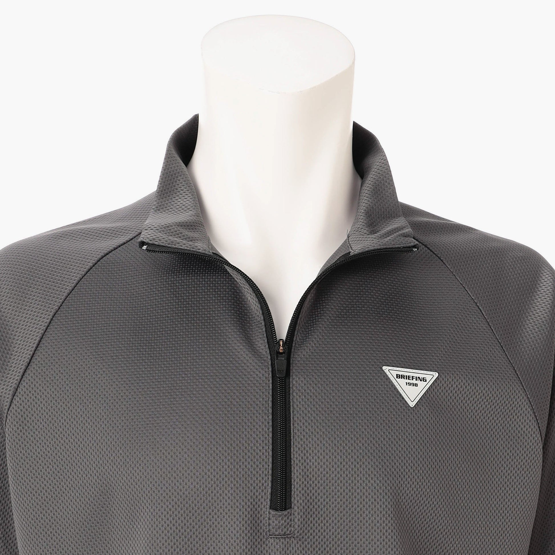 BRIEFING REF MEN'S HEM LOGO LS HALFZIP, Apparels, Golf