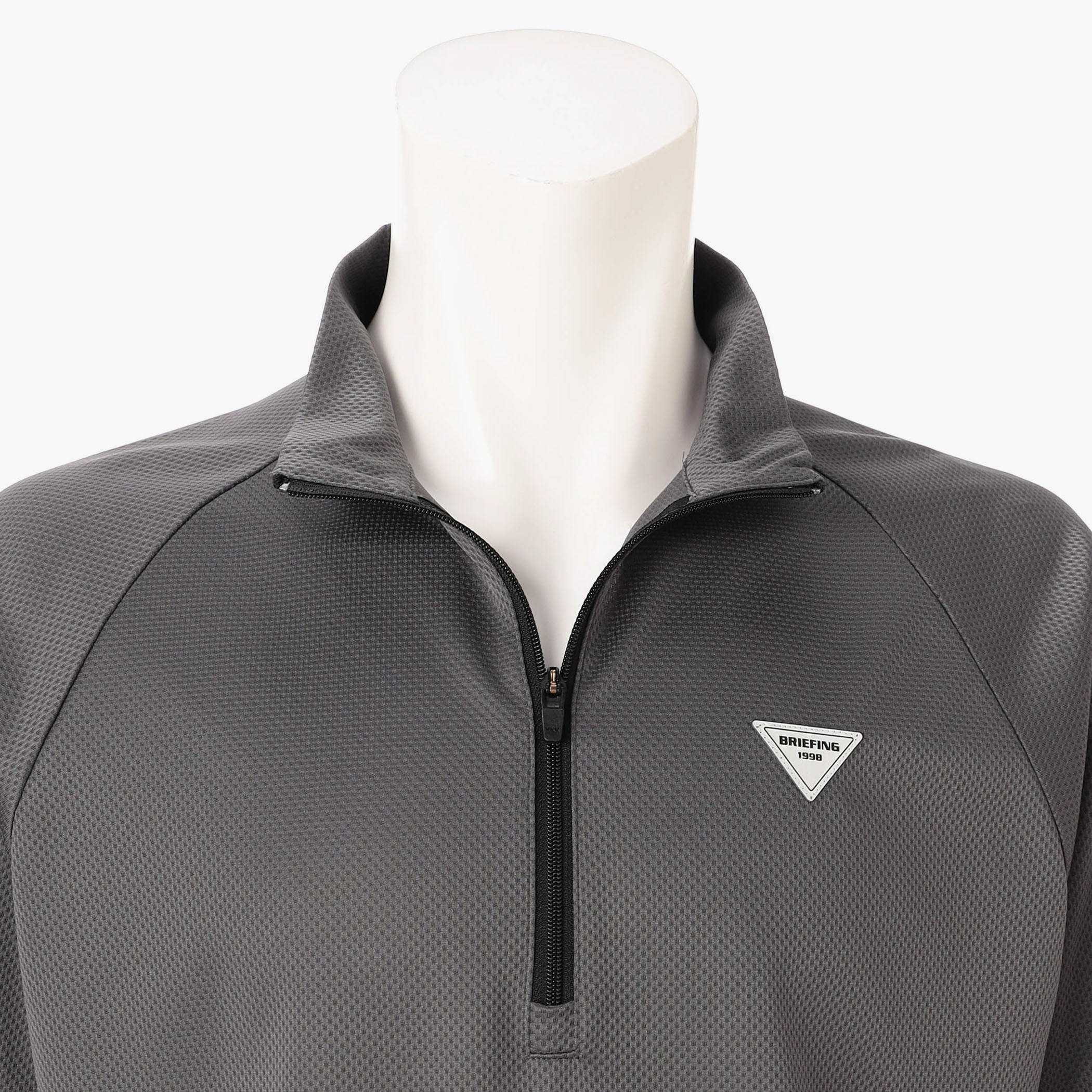 REF MEN'S HEM LOGO LS HALFZIP
