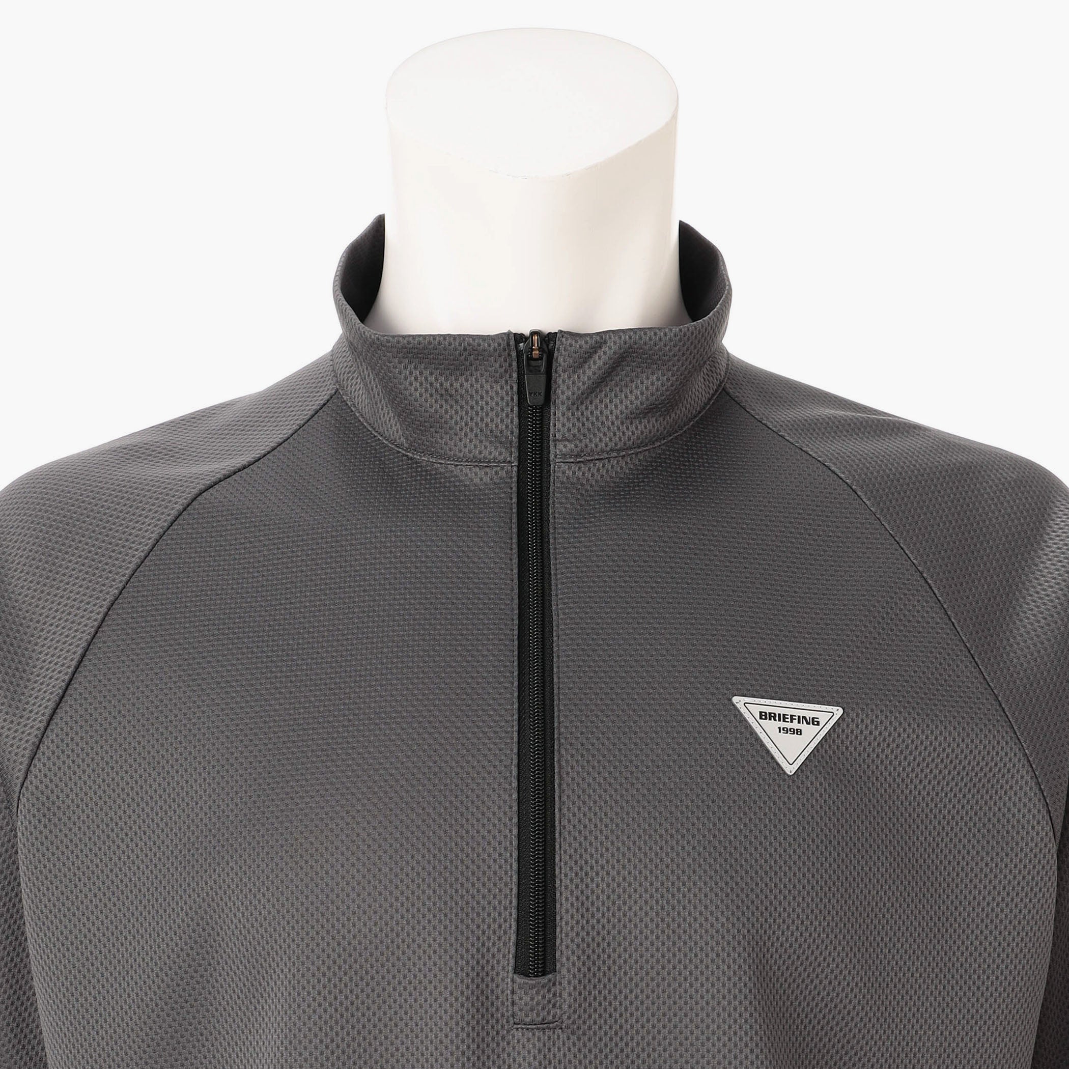 REF MEN'S HEM LOGO LS HALFZIP