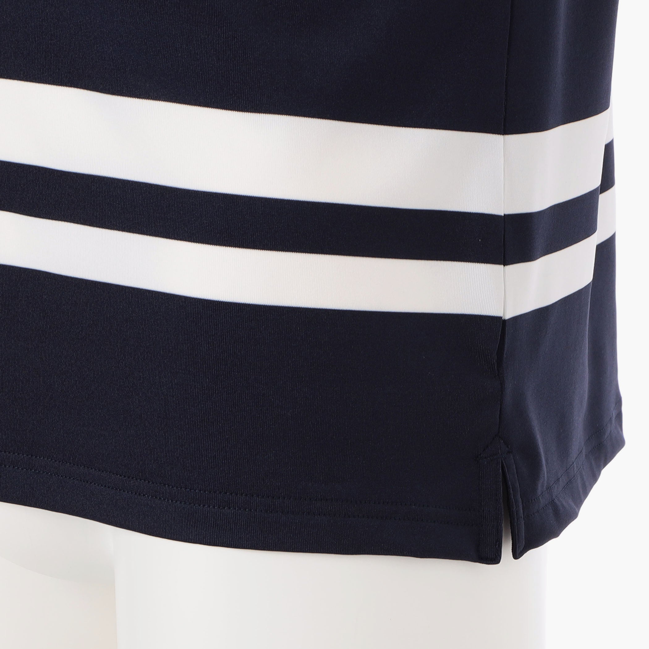 MEN'S PANEL STRIPE POLO Stretch Golf Polo Shirt - BRIEFING