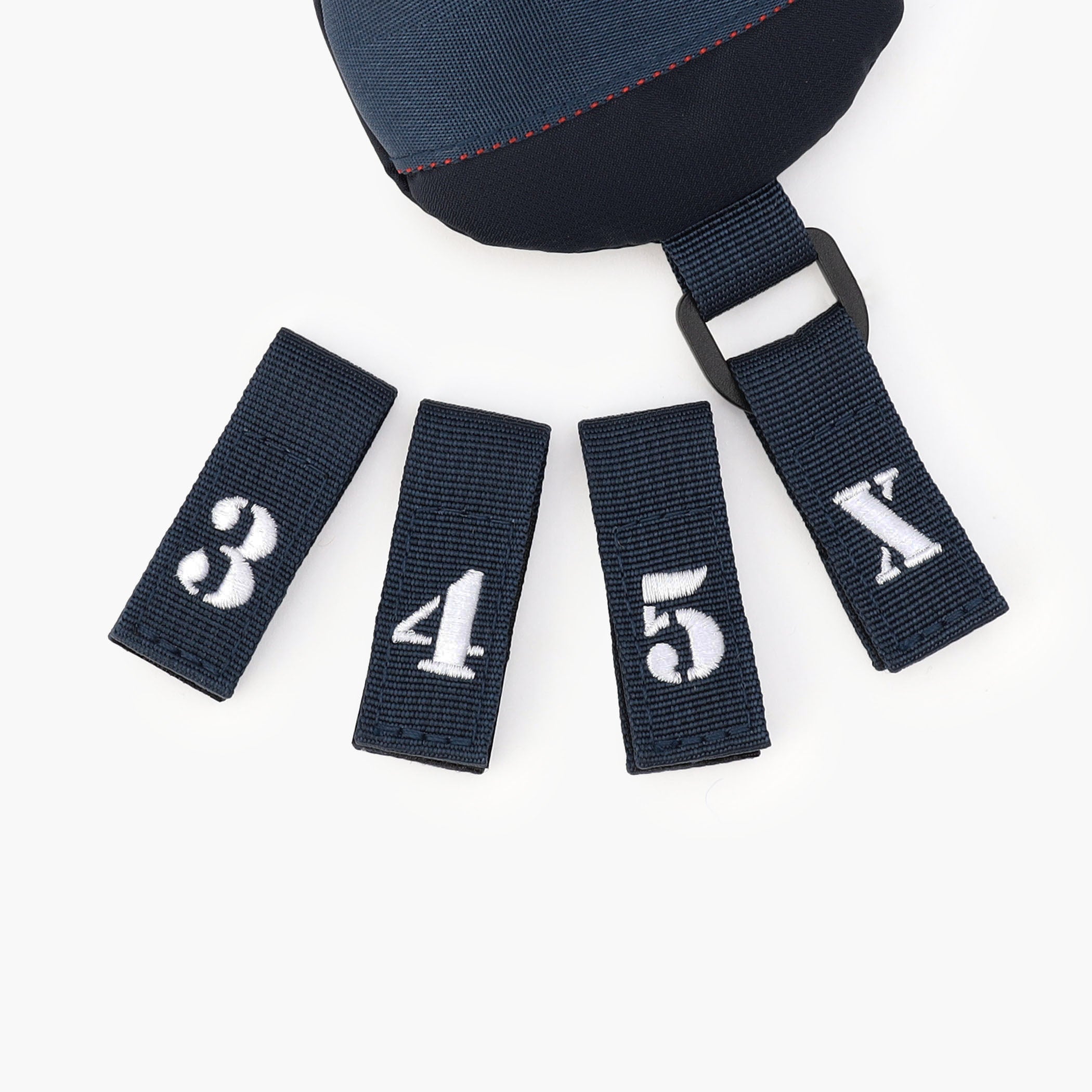 番手表示の文字パーツは「3」「4」「5」「X」が付属いたします。