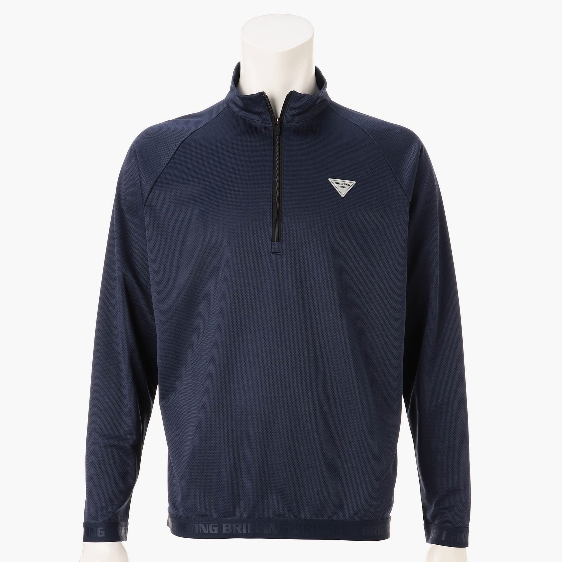 BRIEFING REF MEN'S HEM LOGO LS HALFZIP, Apparels, Golf