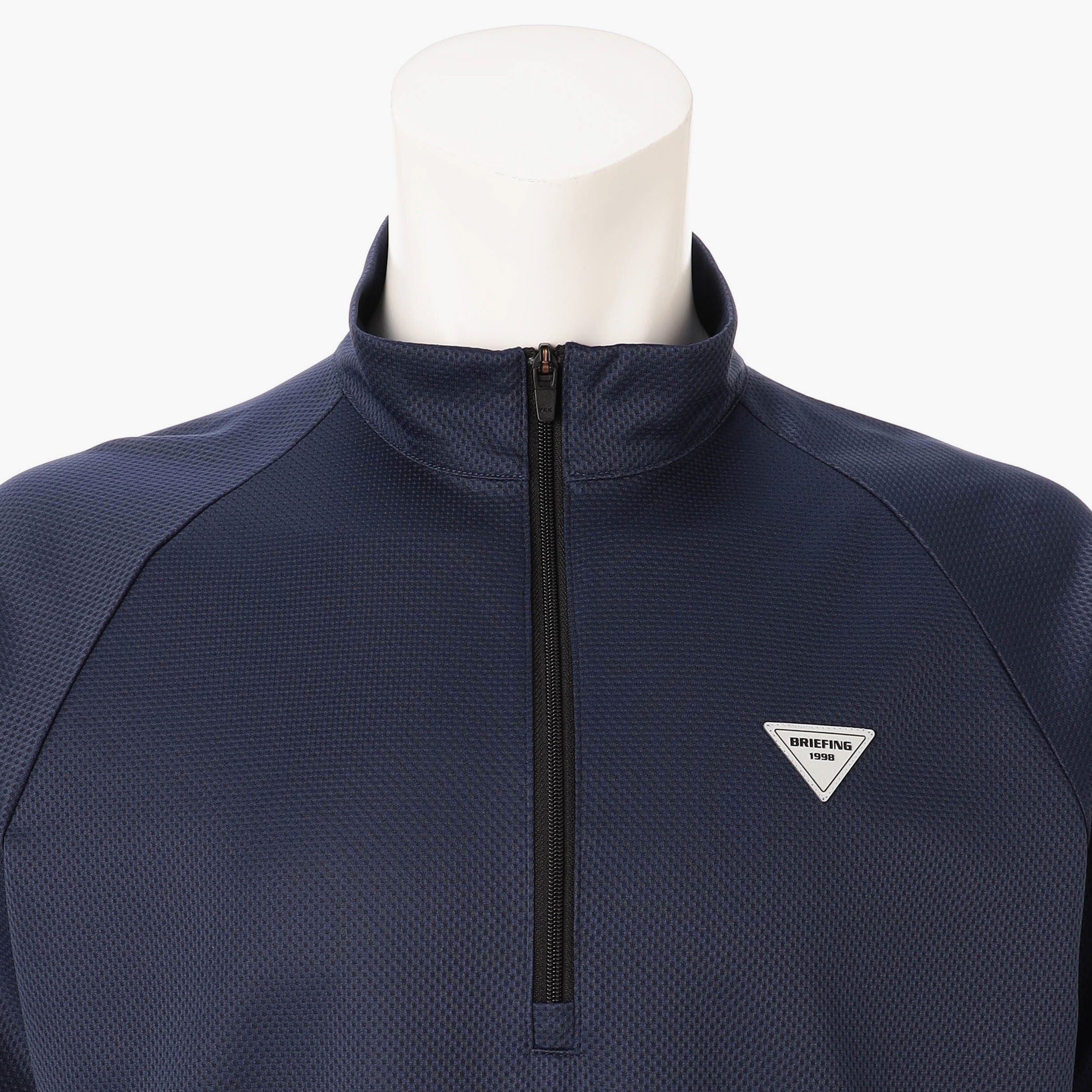 REF MEN'S HEM LOGO LS HALFZIP