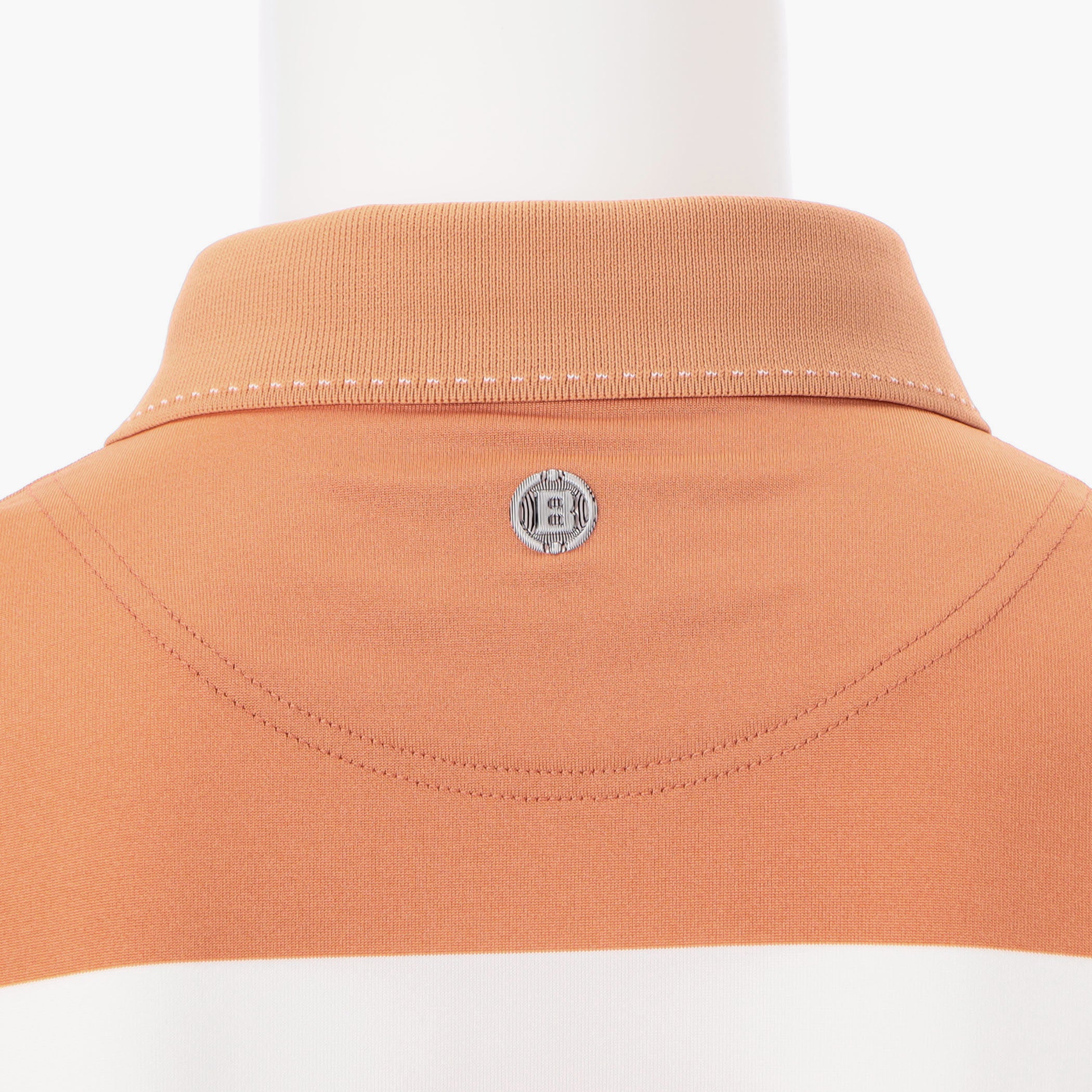 MEN'S PANEL STRIPE POLO Stretch Golf Polo Shirt - BRIEFING