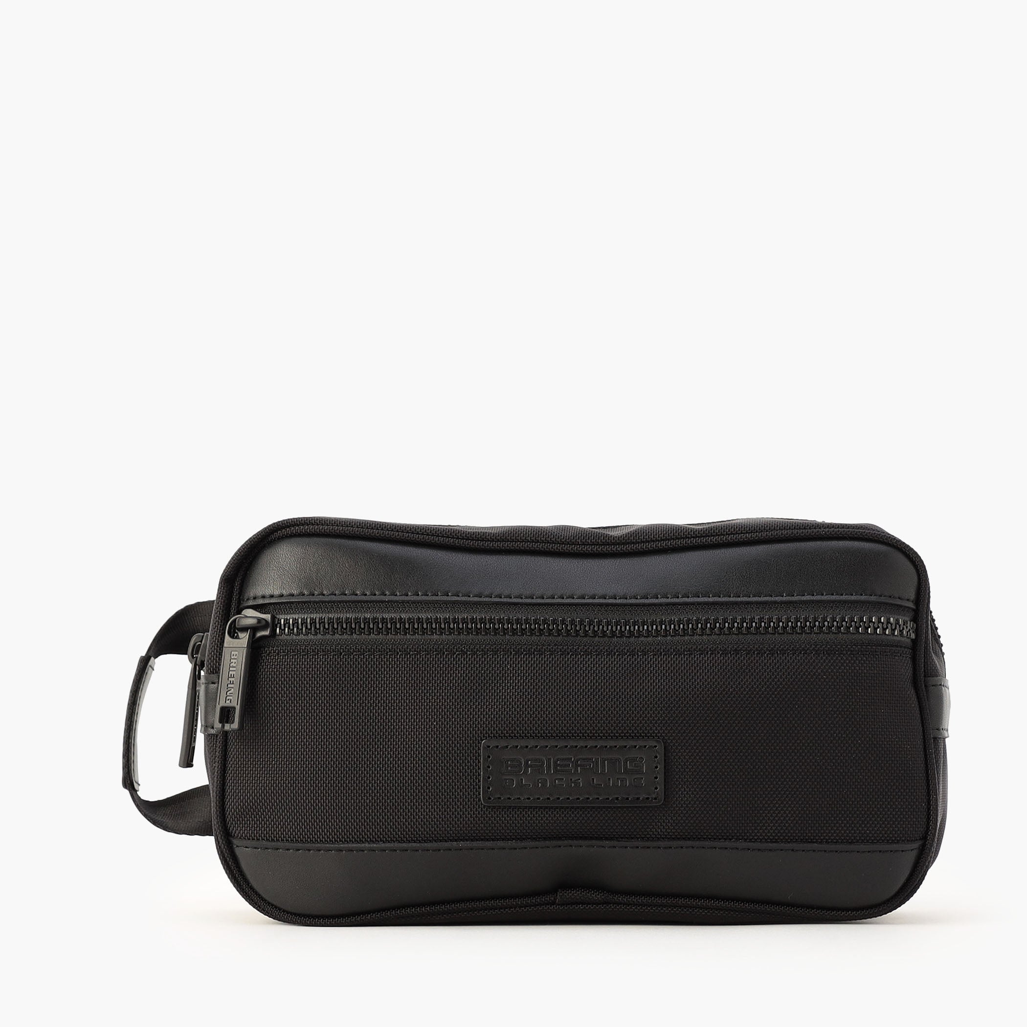 BLK ONE ZIP POUCH