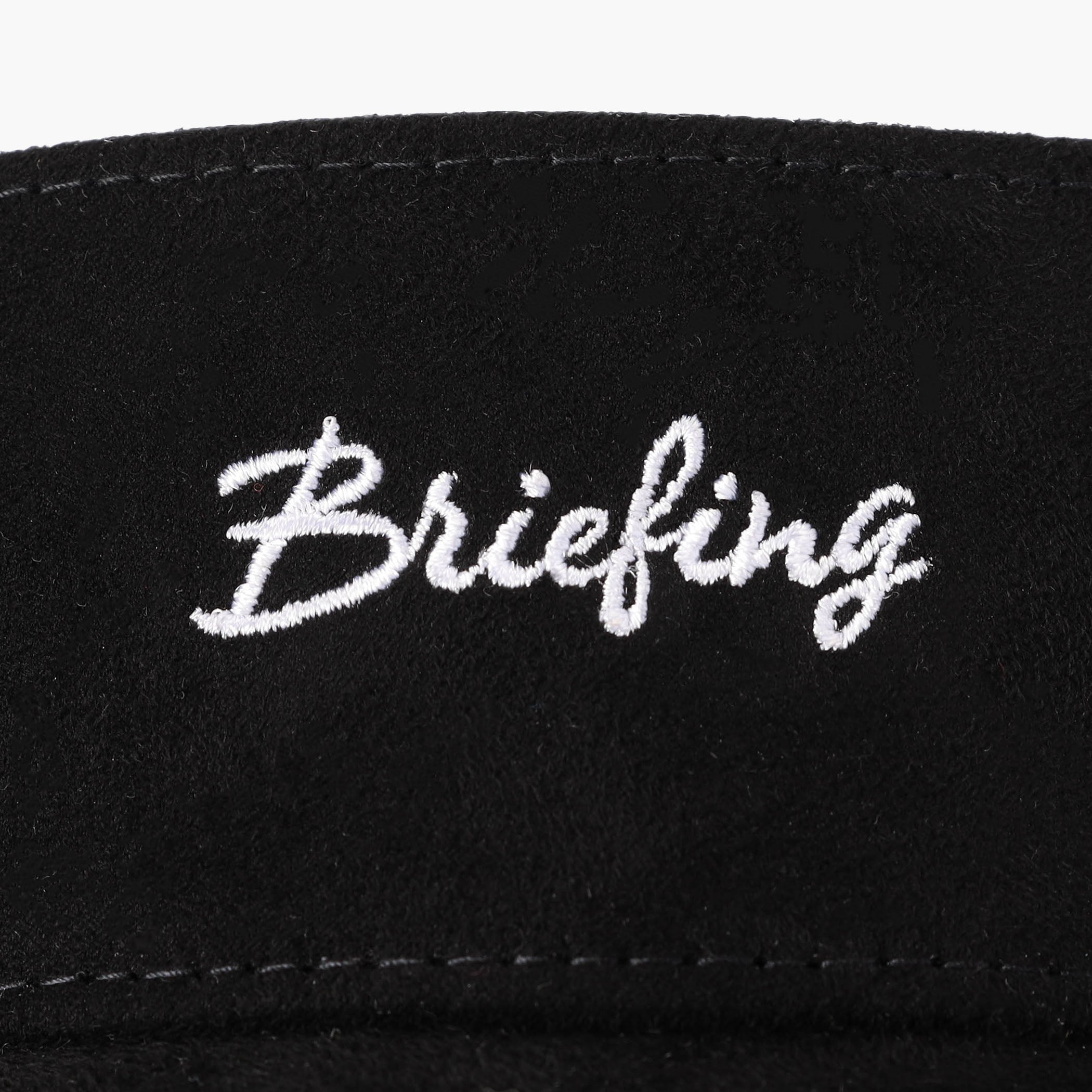 WOMEN’S SUEDE SMALL LOGO RIBBON VISOR