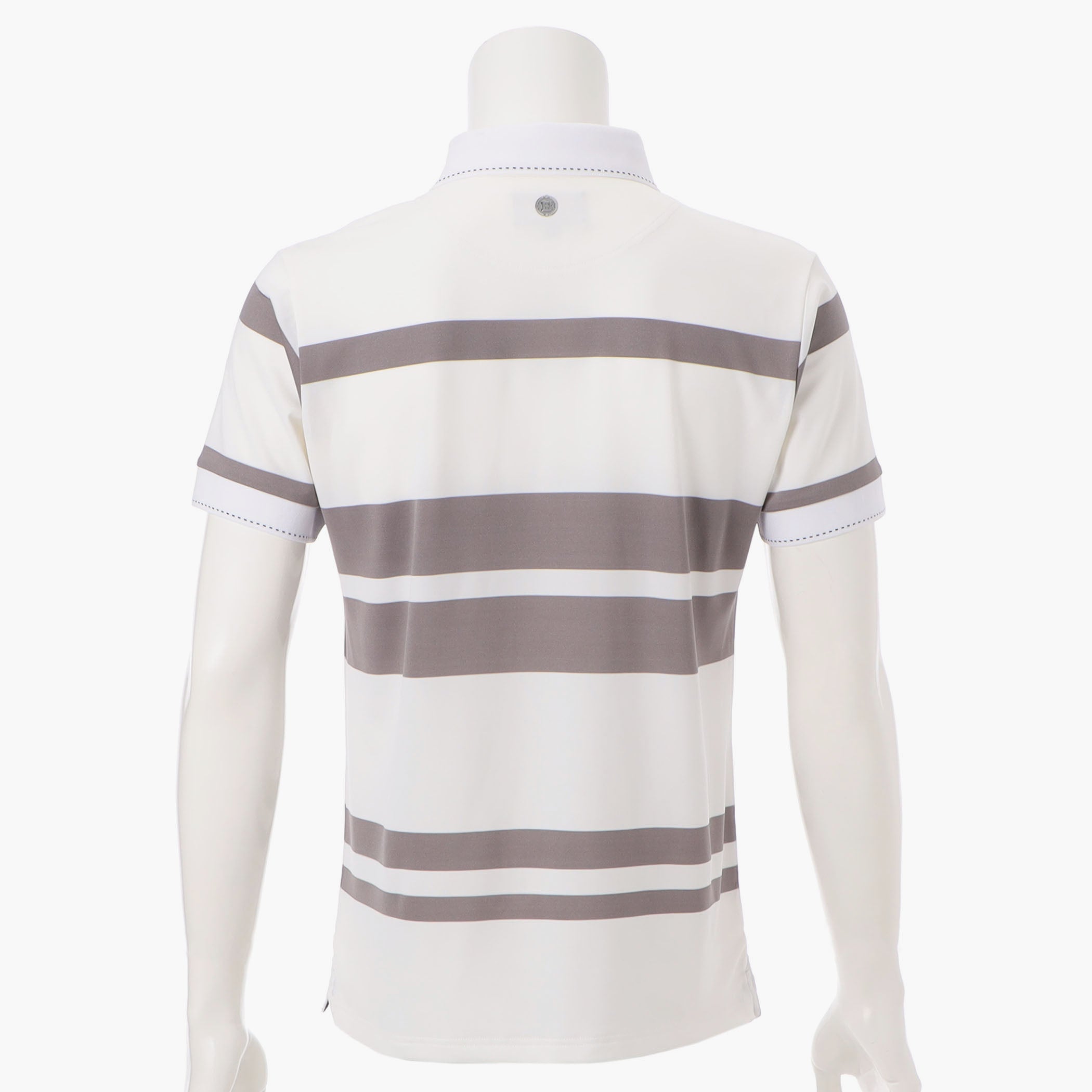 MEN'S PANEL STRIPE POLO Stretch Golf Polo Shirt - BRIEFING