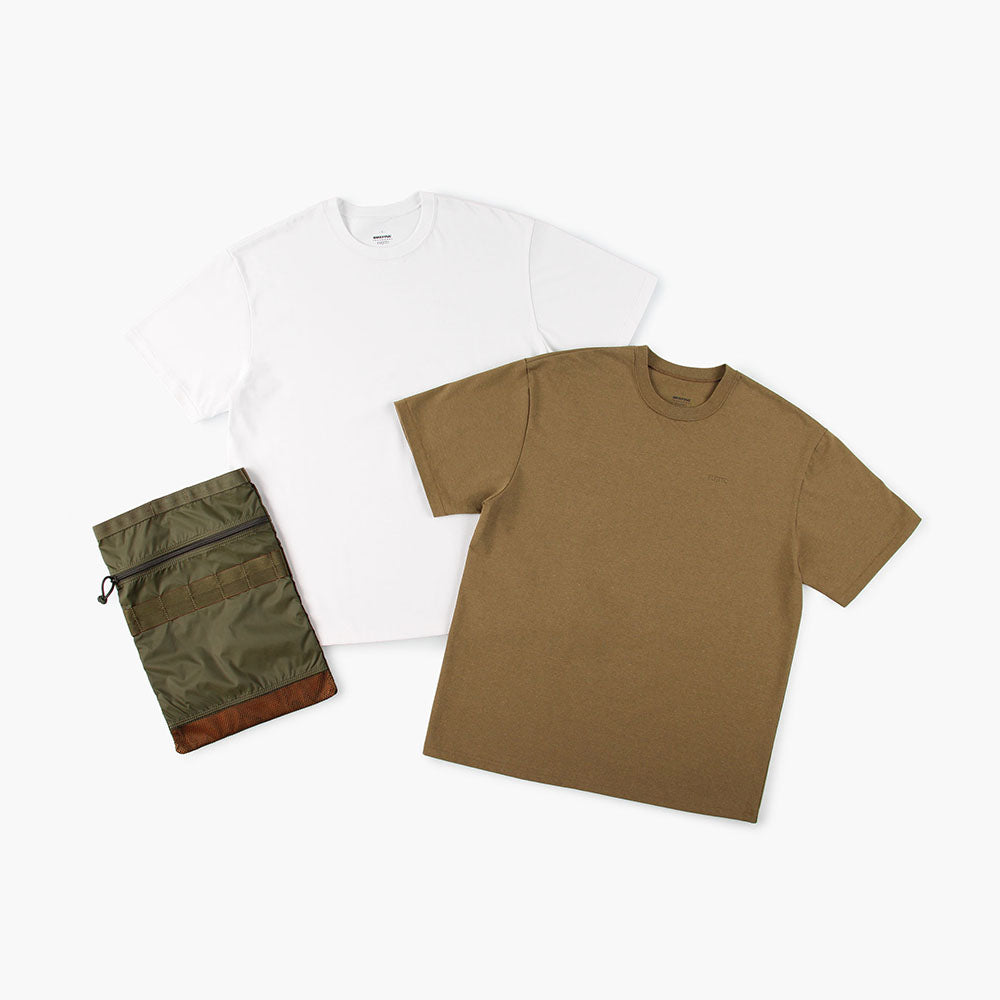 BRIEFING Fujito 2Pack Crewneck T Shirts with Pouch - BRIEFING