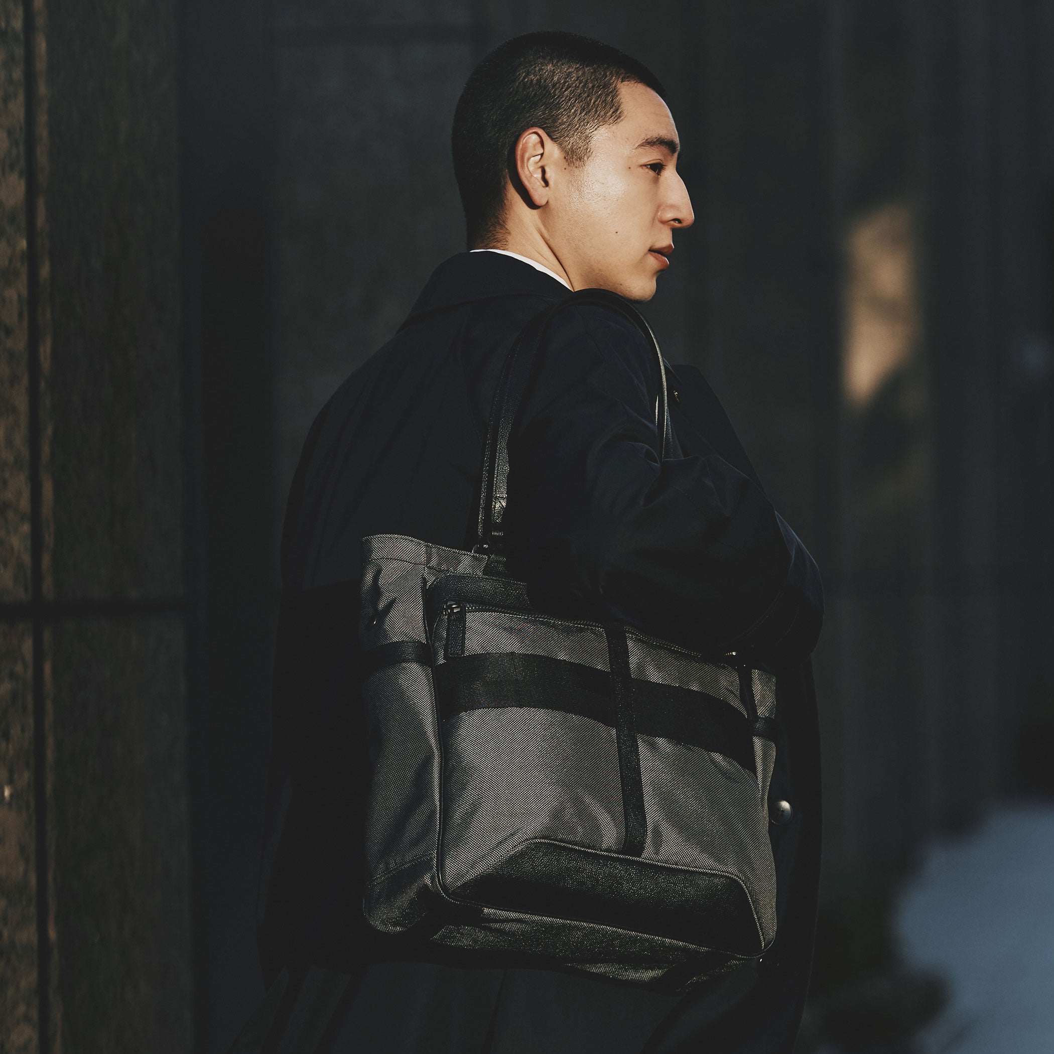 FUSION BS TOTE HD Waterproof Leather and Nylon Business Tote