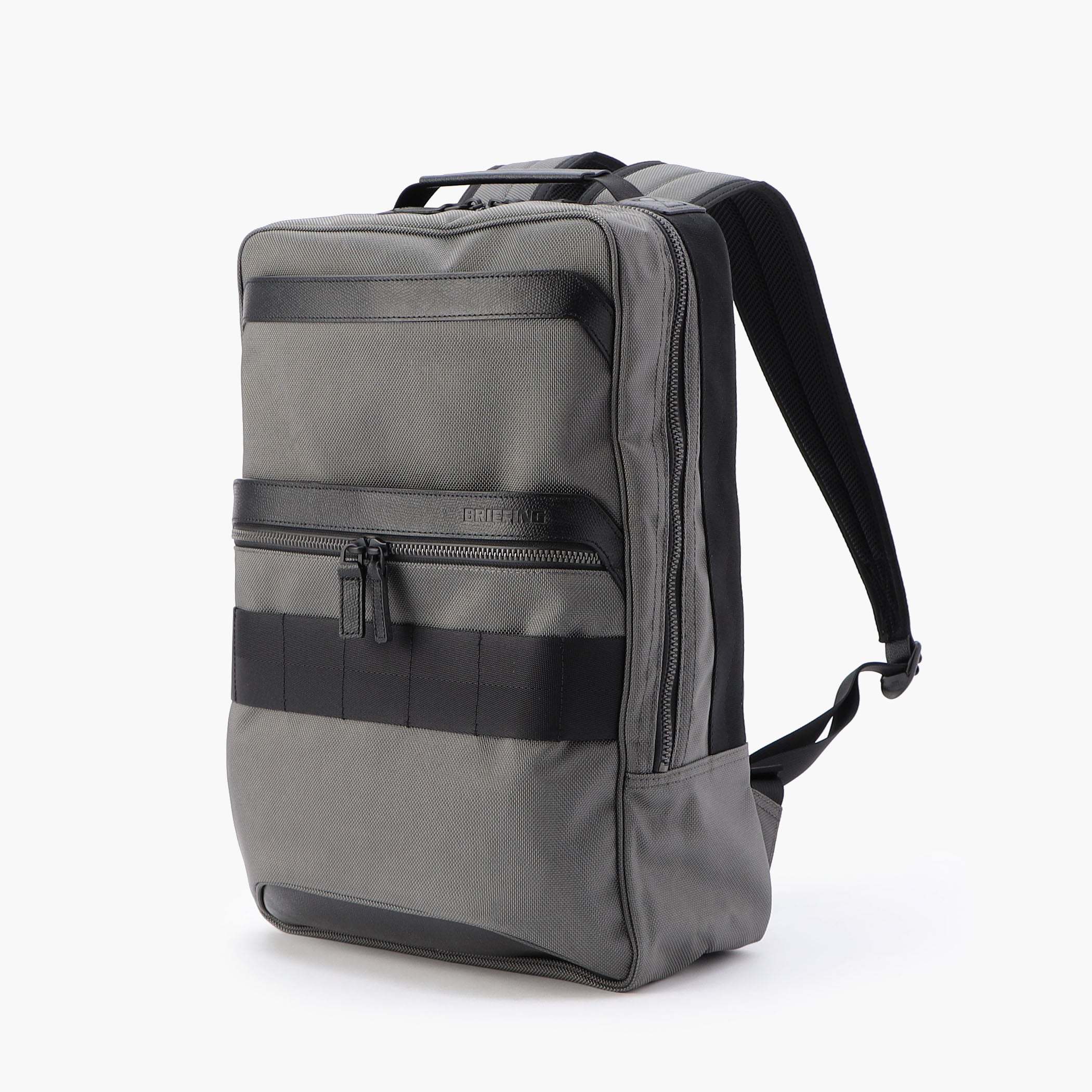 FUSION SQ PACK HD BRIEFING バッグ FUSION SQ PACK HD Waterproof Leather and Nylon Backpack - BRIEFING
