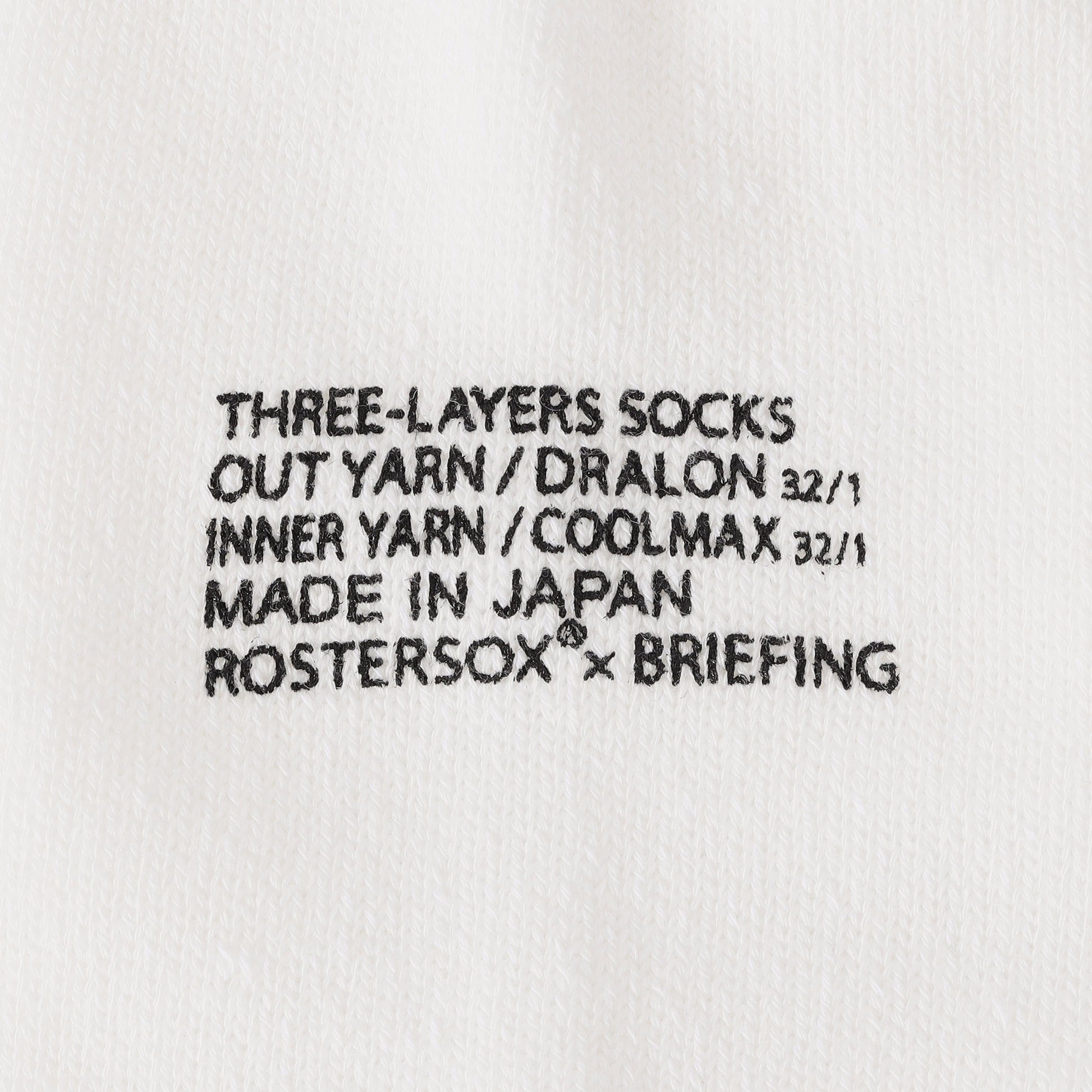 BRIEFING BR×ROSTER SOX HEEL LOGO 3 LAYERS SOCKS, Apparels, Business