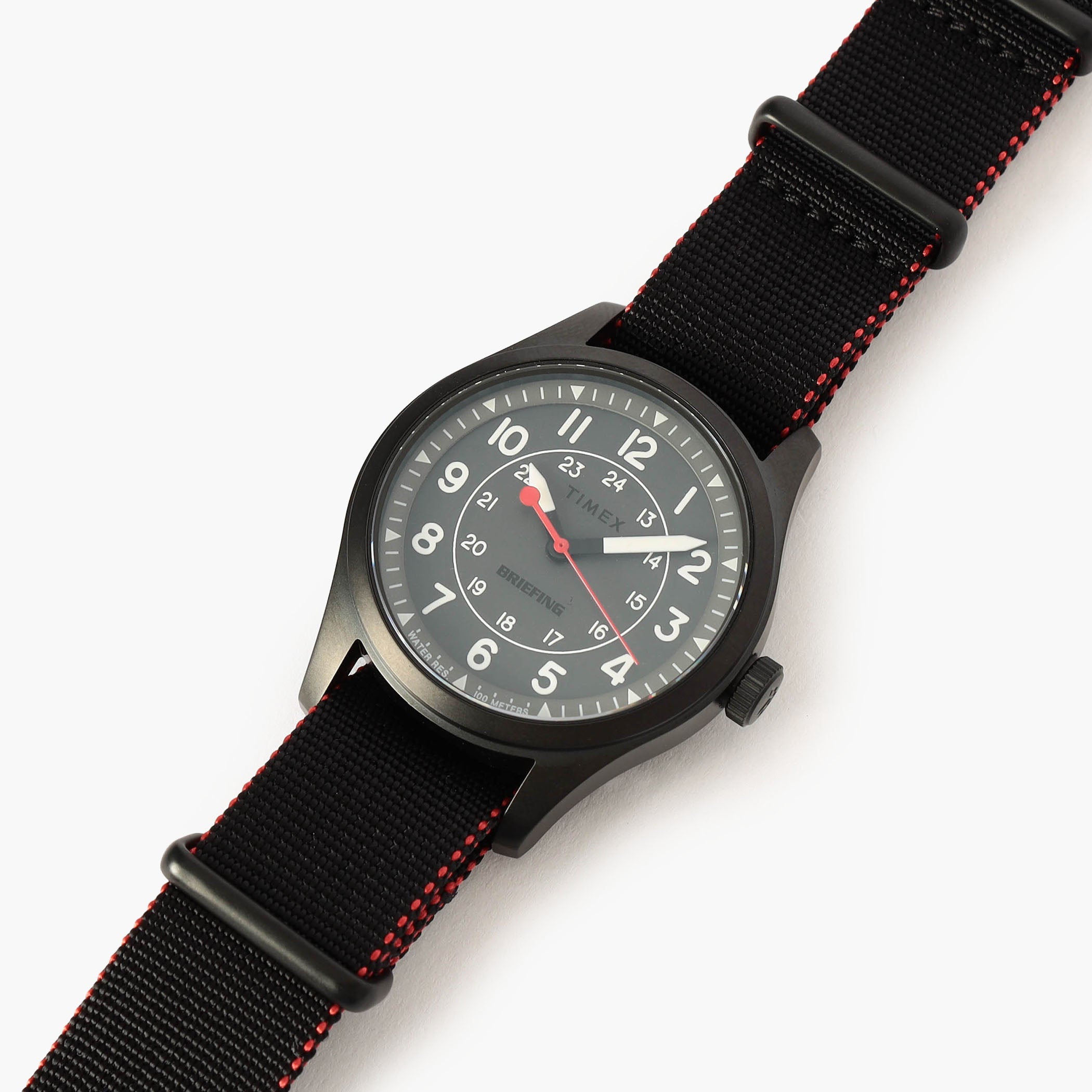 新品 BRIEFING×TIMEX EXPEDITION FIELD WATCH BRIEFING TIMEX Expedition Field Watch Solar Military Watch 36mm