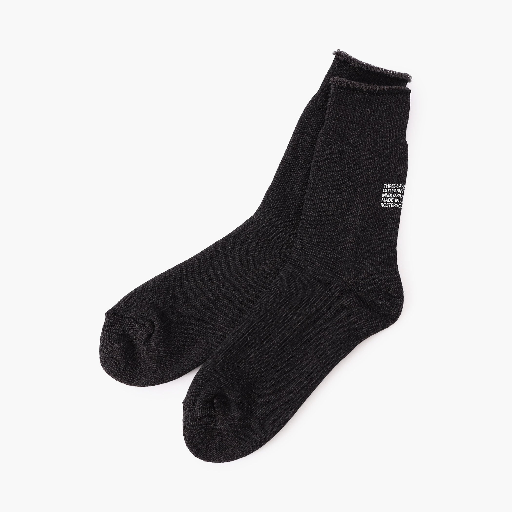 BR×ROSTER SOX HEEL LOGO 3 LAYERS SOCKS