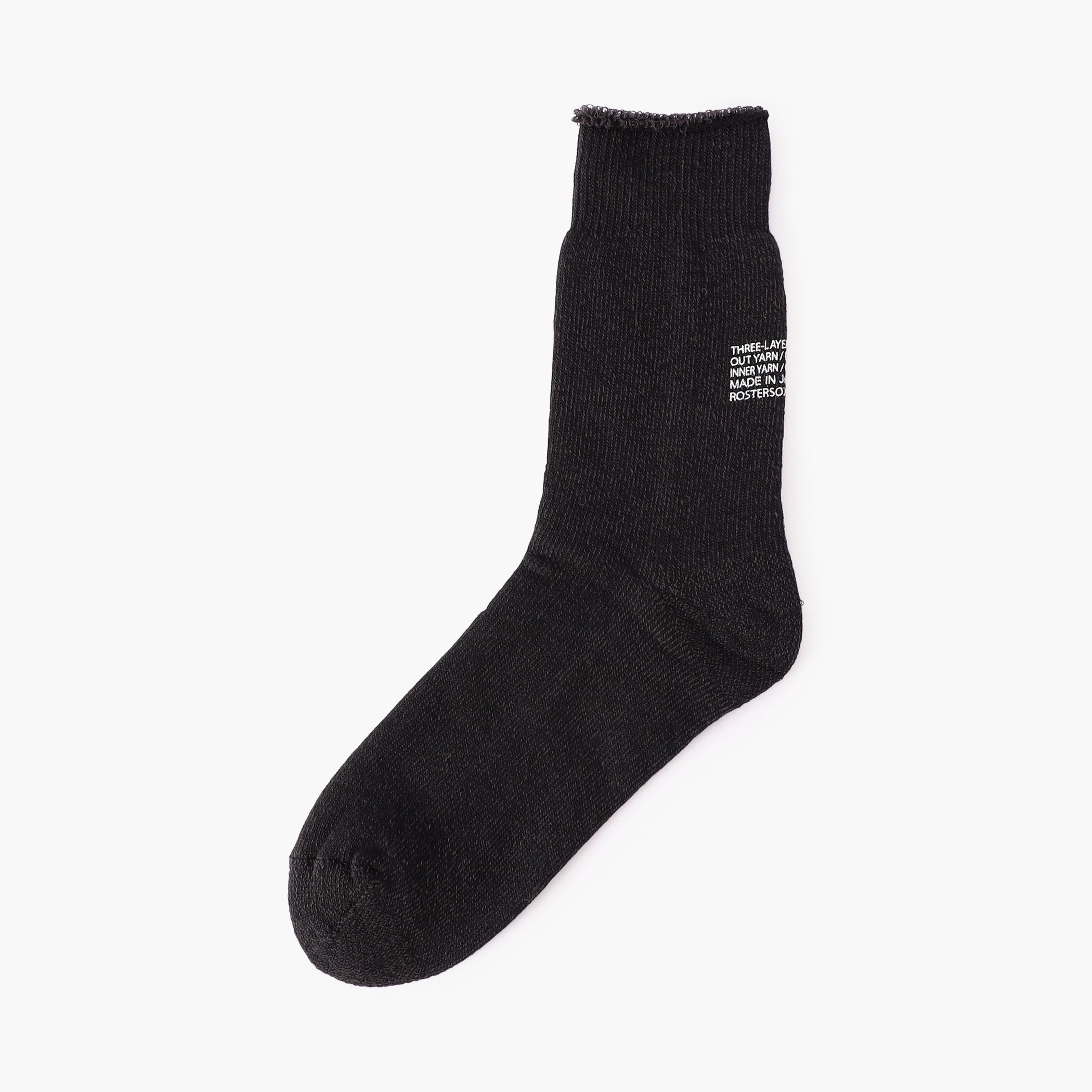 BR×ROSTER SOX HEEL LOGO 3 LAYERS SOCKS