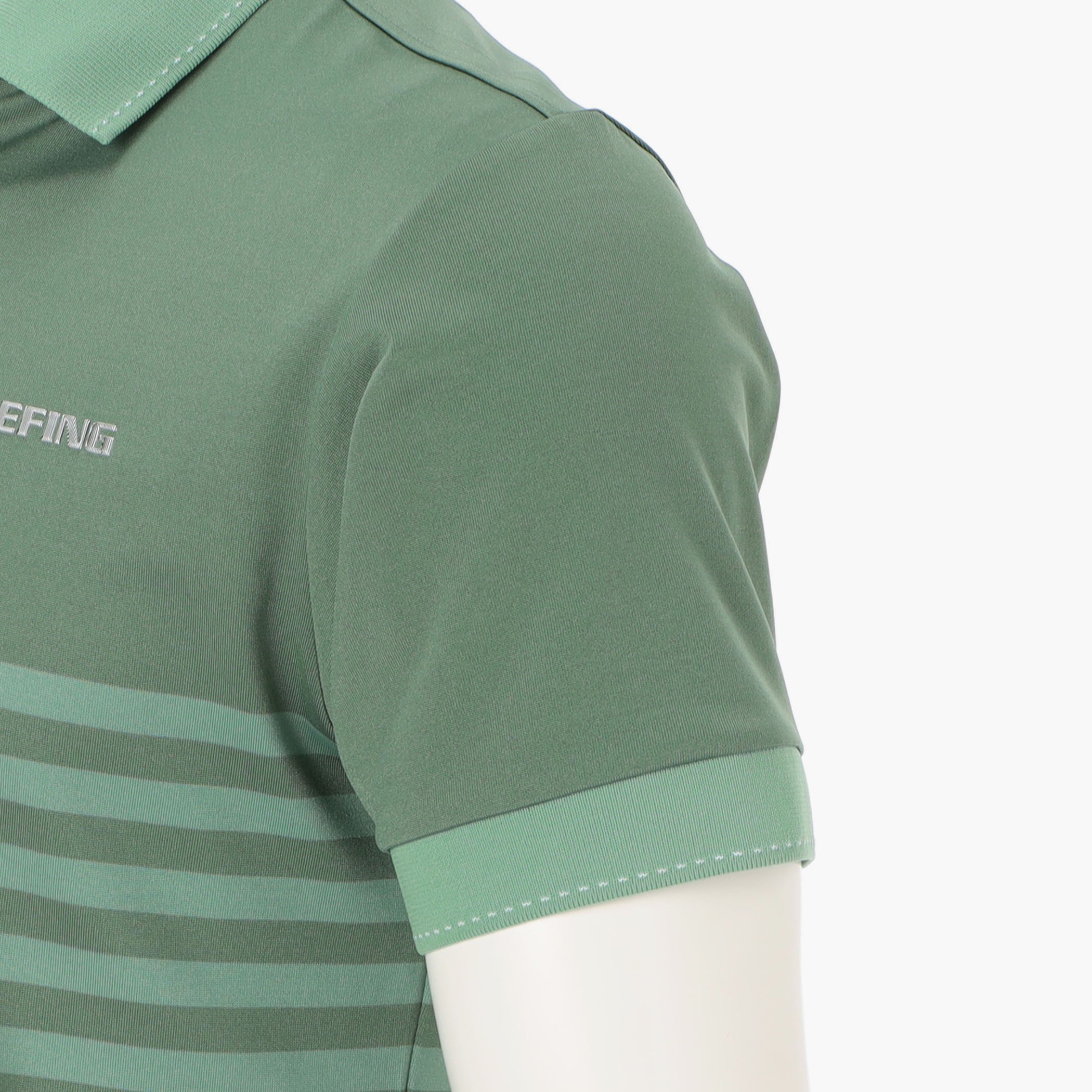 Men's Shadow Stripe Polo Refined Quick-Dry Golf - BRIEFING
