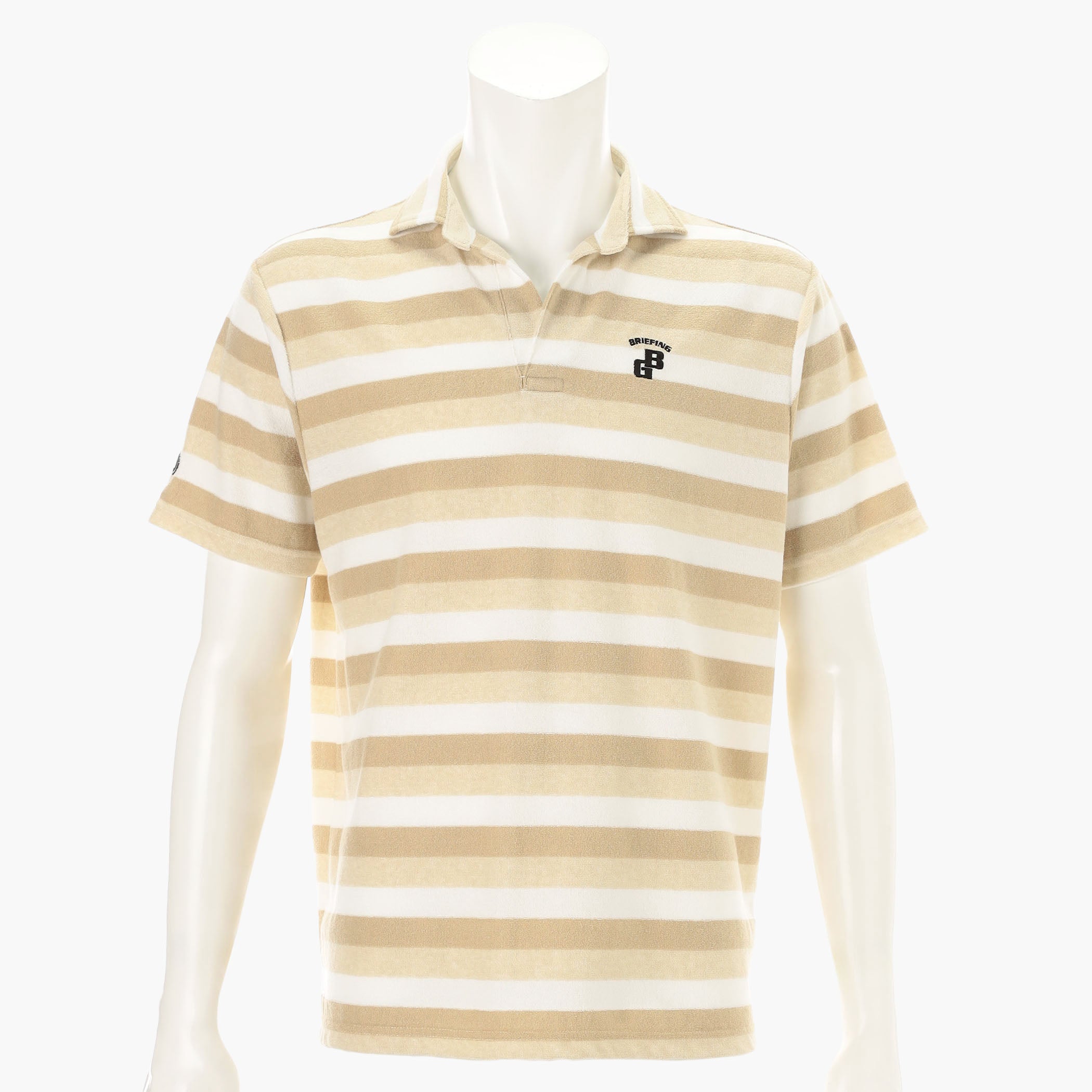 BRIEFING CR MS PILE STRIPE SKIPPER SHIRT RF, Apparels, Golf